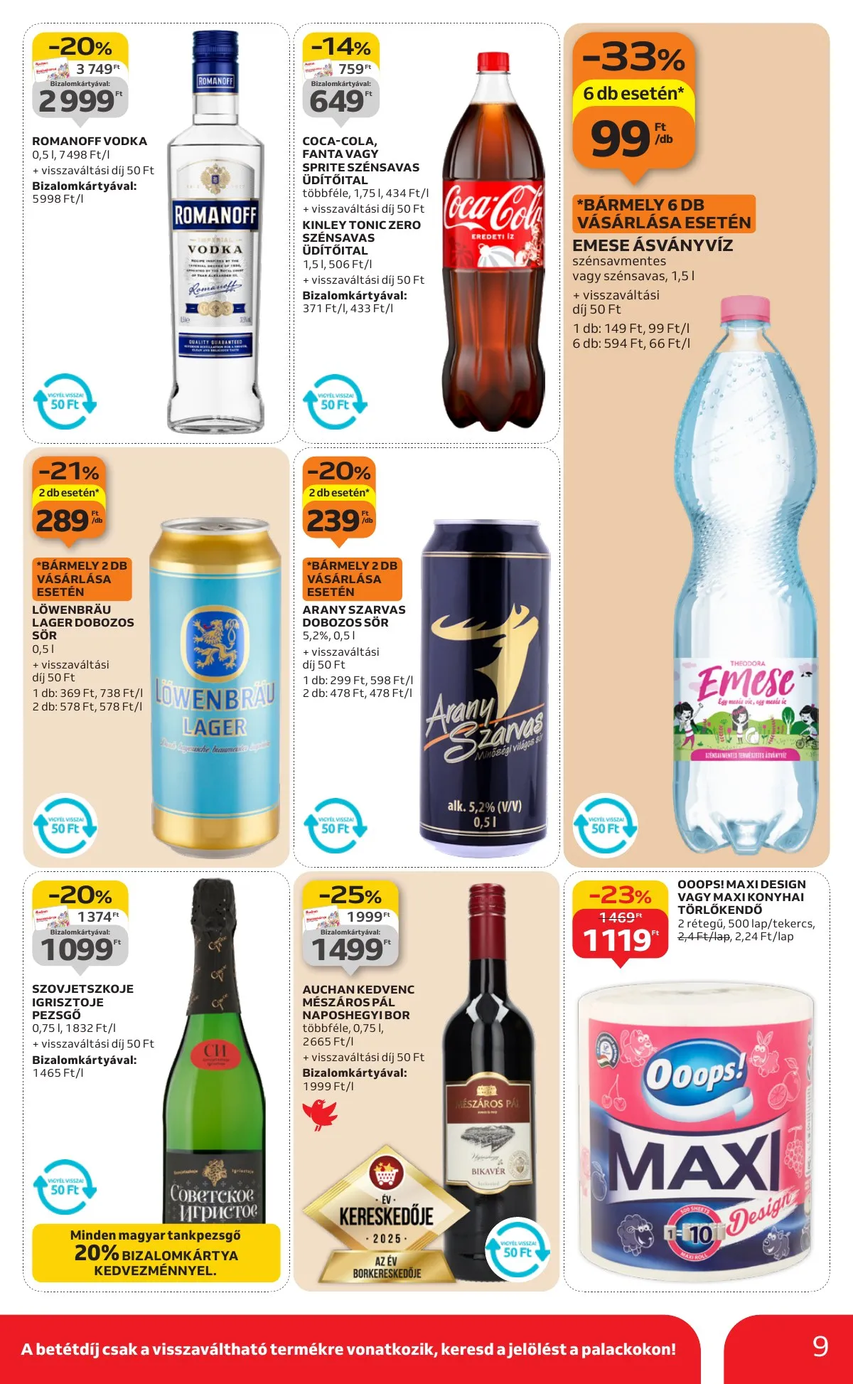 Auchan akciós újság Szupermarket 01.22–01.28 – 9. oldal