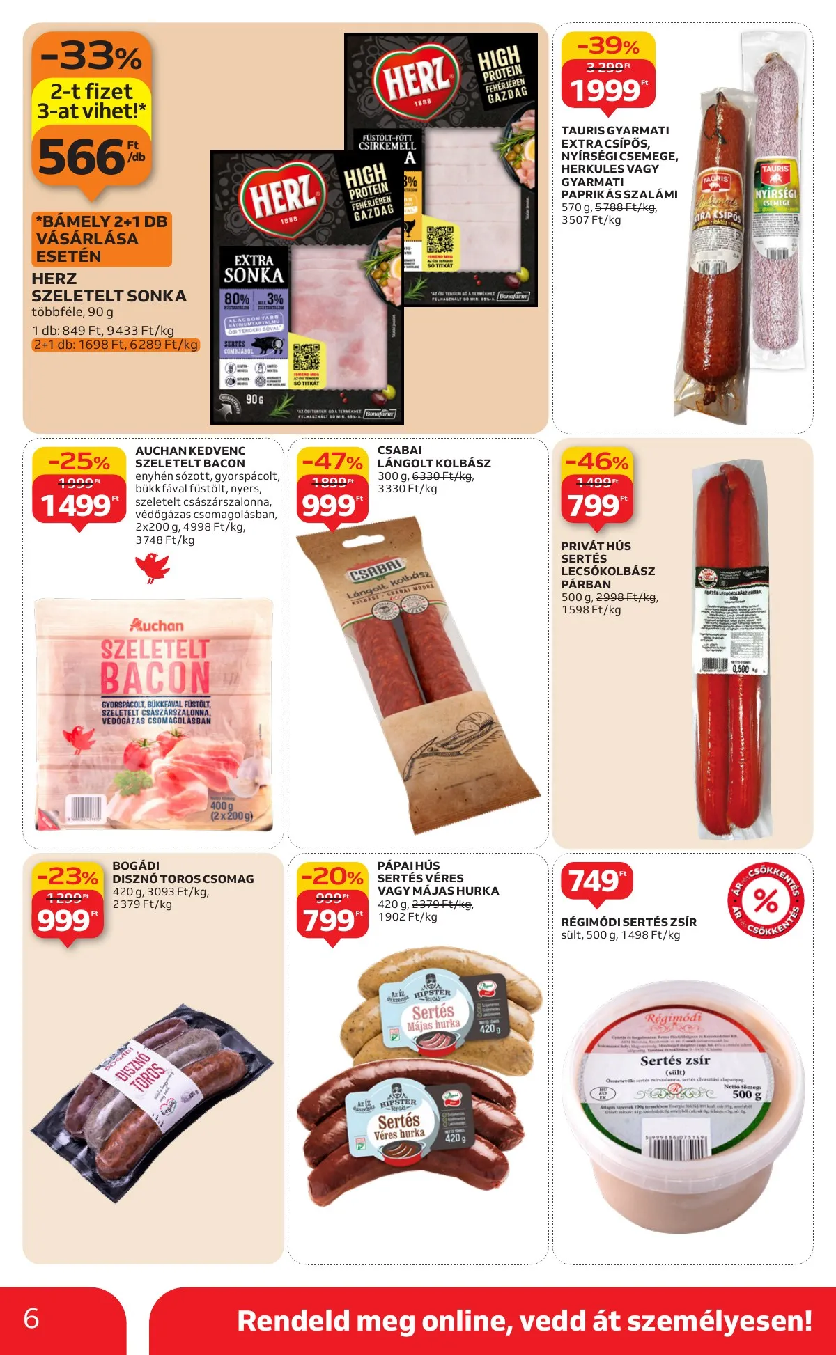 Auchan akciós újság Szupermarket 01.29–02.04 – 6. oldal