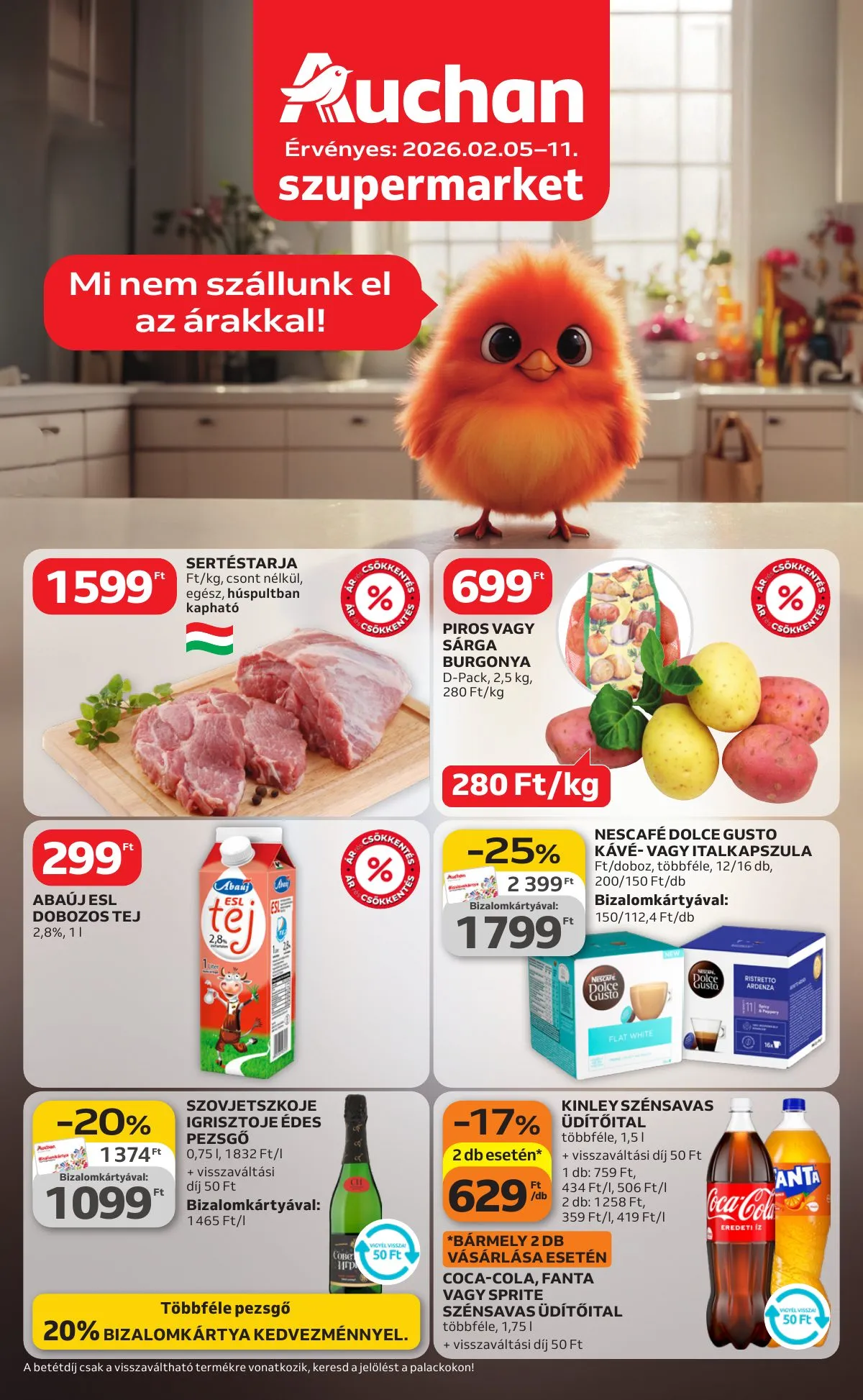 Auchan akciós újság Szupermarket 02.05–02.11