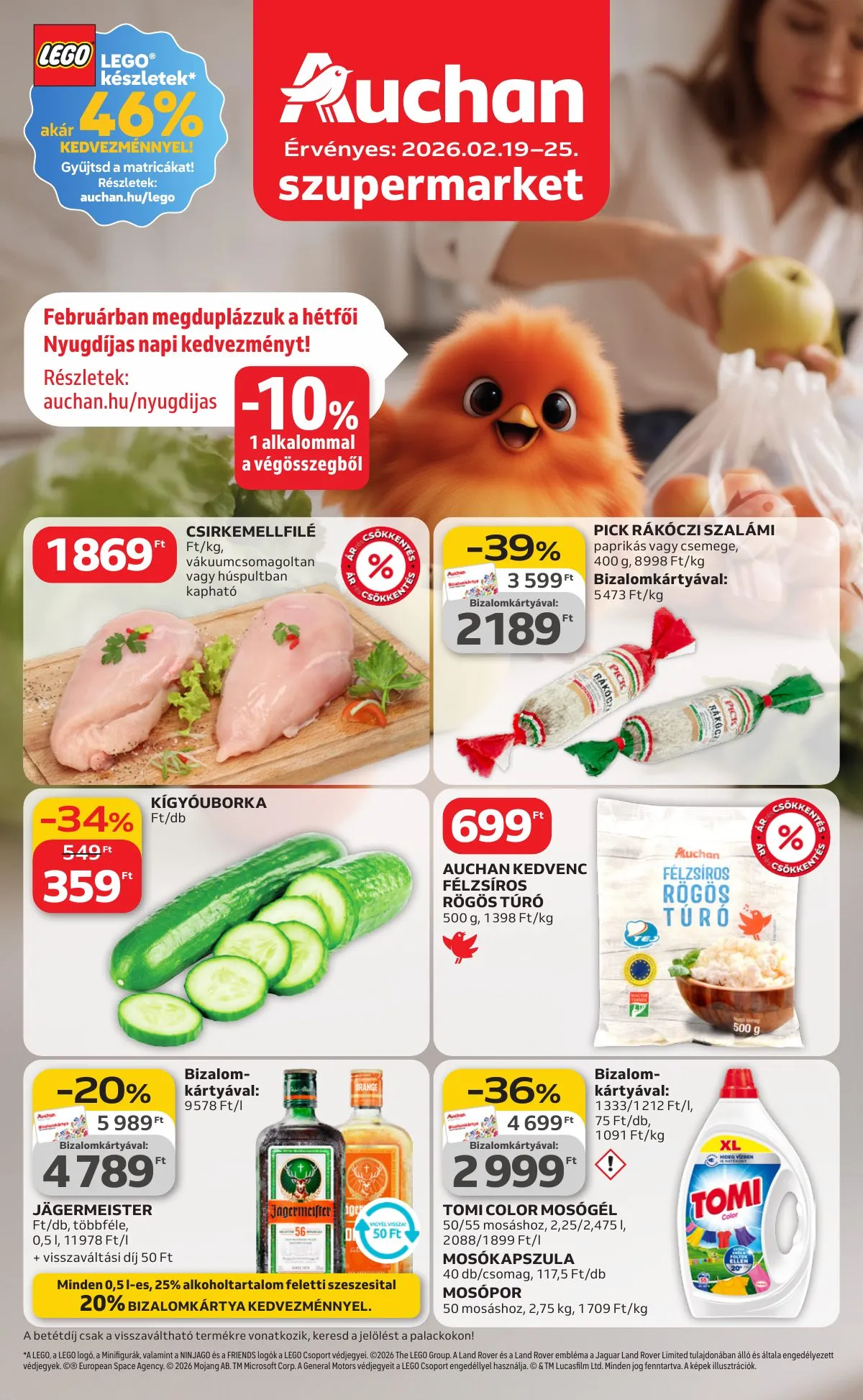 Auchan akciós újság Szupermarket 02.19–02.25