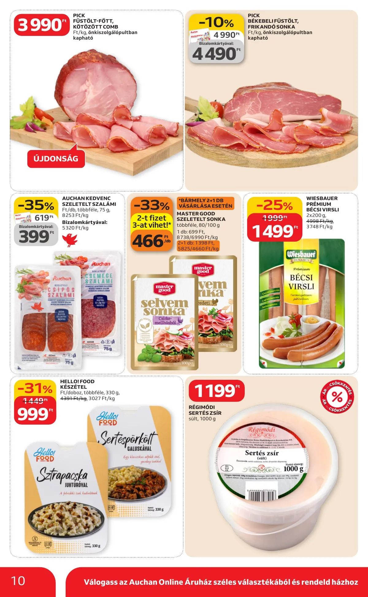 Auchan akciós újság Szupermarket 02.19–02.25 – 10. oldal