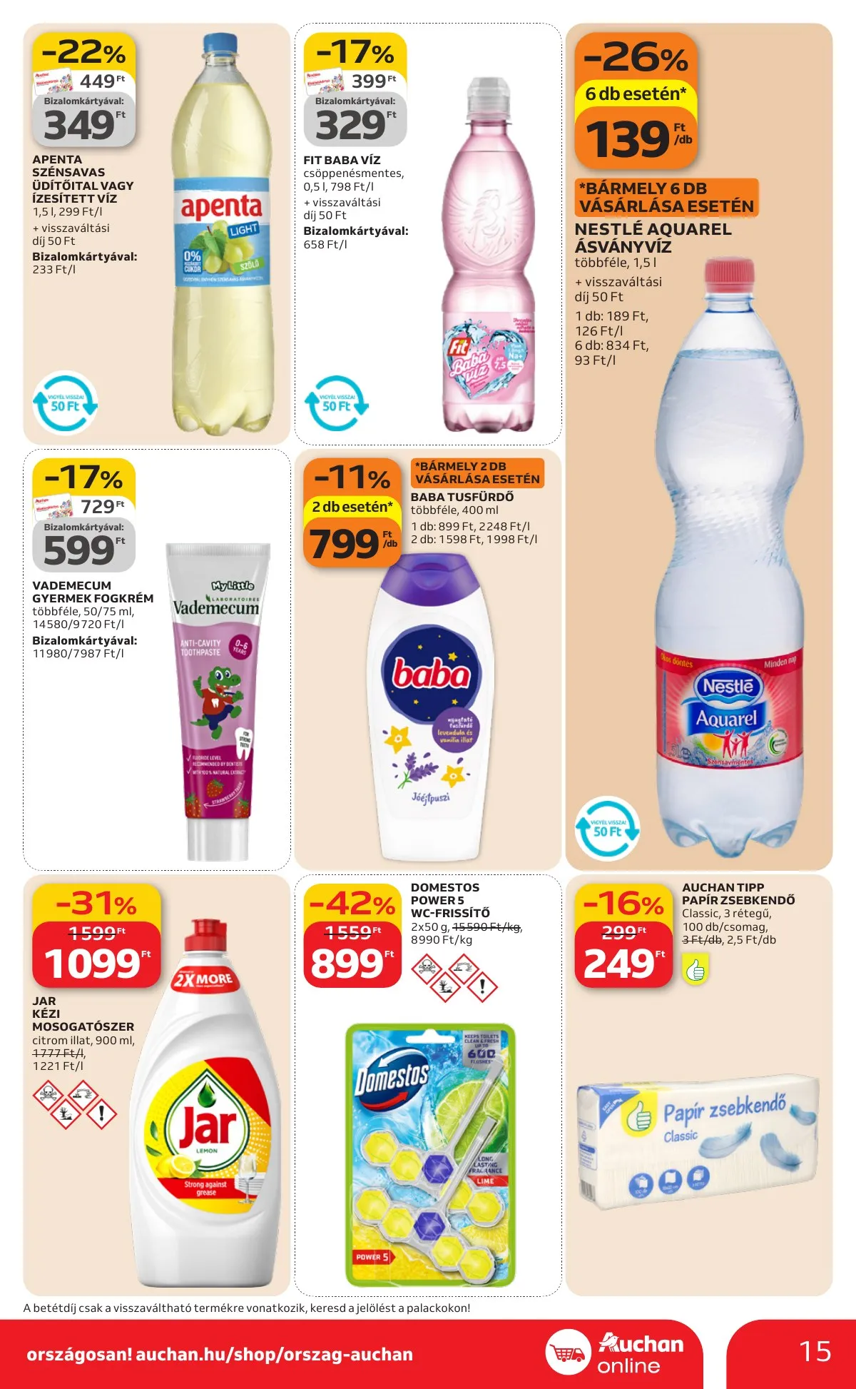 Auchan akciós újság Szupermarket 02.19–02.25 – 15. oldal