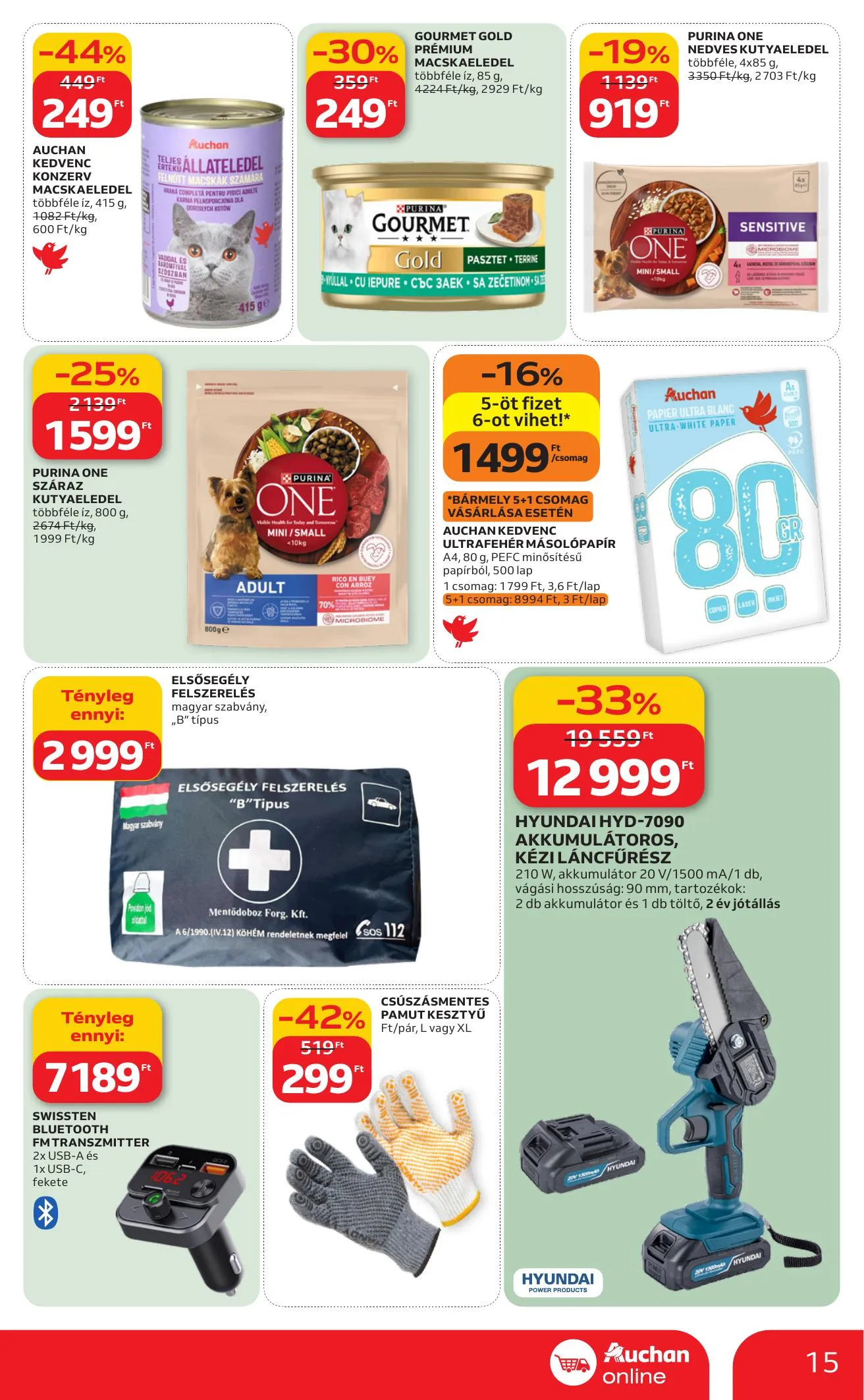 Auchan akciós újság Szupermarket 03.12–03.18 – 15. oldal