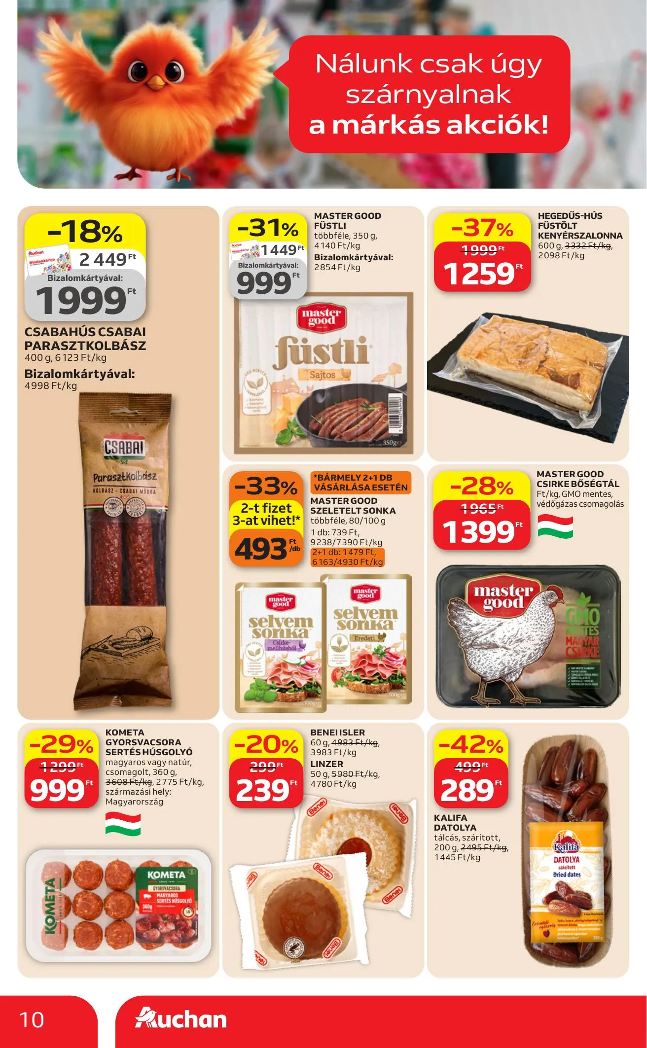 Auchan akciós újság Szupermarket 04.09–04.15 – 10. oldal