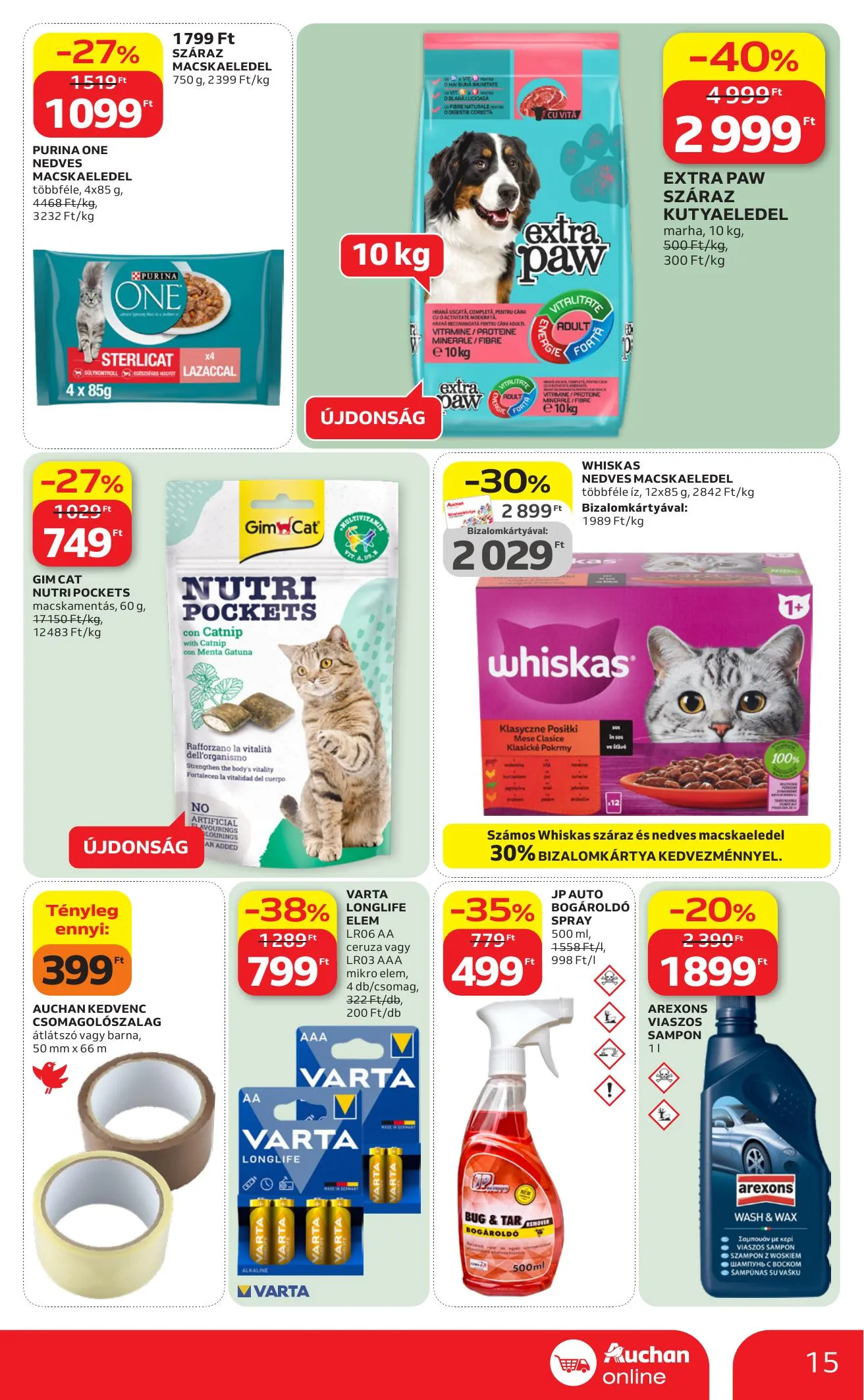 Auchan akciós újság Szupermarket 04.09–04.15 – 15. oldal