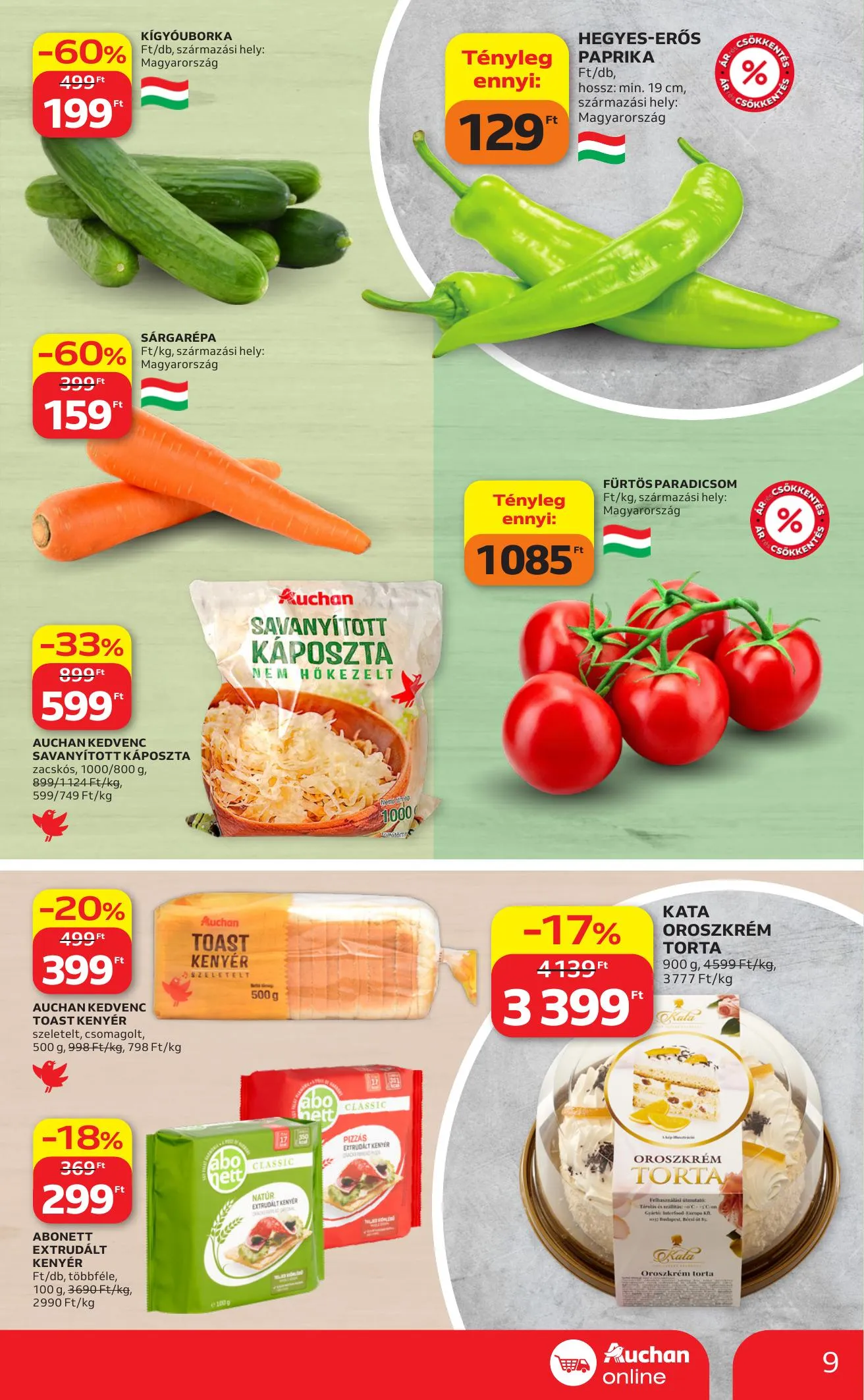 Auchan akciós újság Szupermarket 04.09–04.15 – 9. oldal