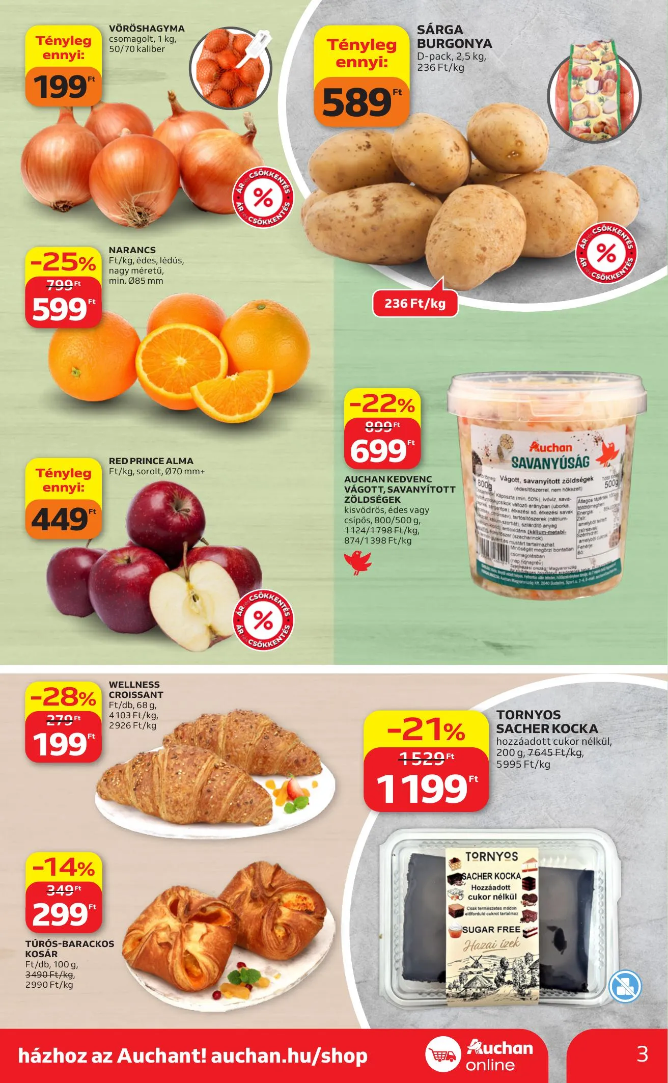 Auchan akciós újság Szupermarket 04.16–04.22 – 3. oldal