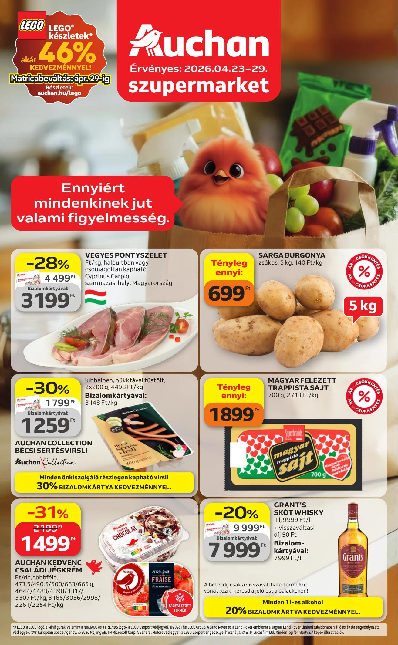 Auchan akciós újság Szupermarket 04.23–04.29