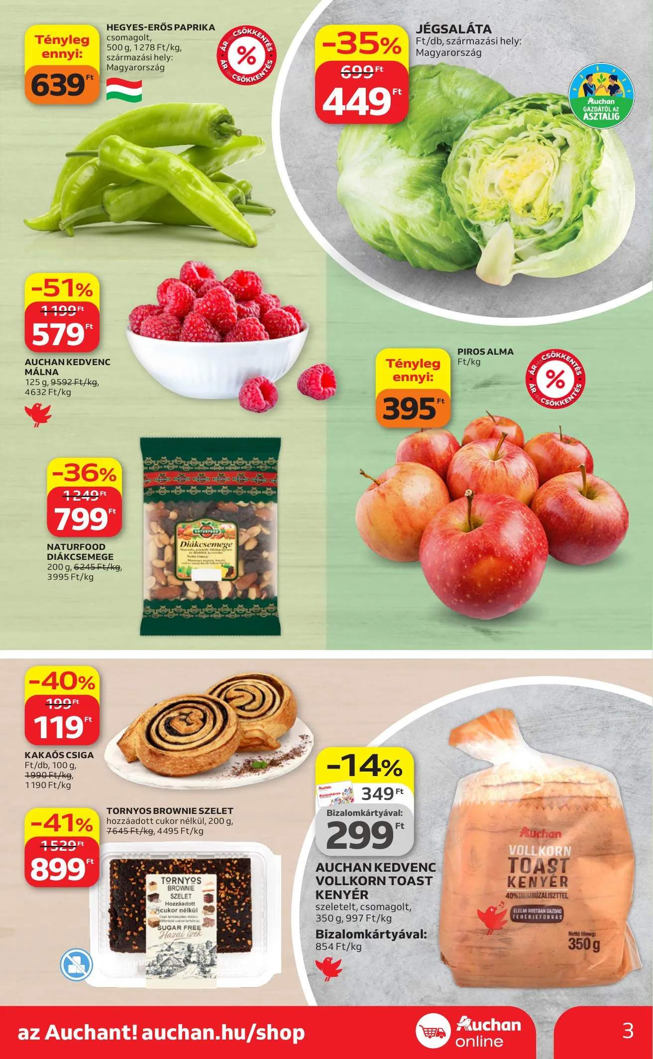Auchan akciós újság Szupermarket 04.23–04.29 – 3. oldal