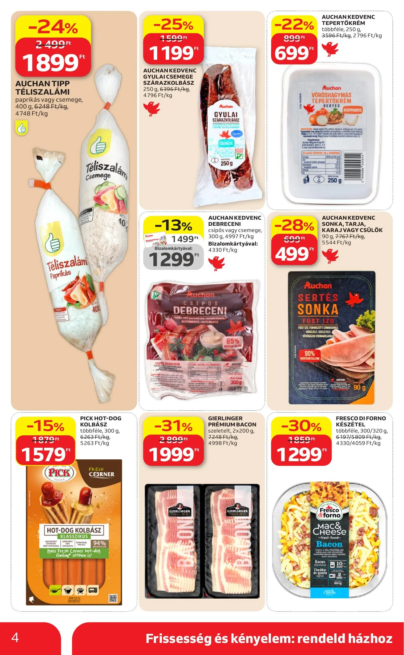 Auchan akciós újság Szupermarket 04.23–04.29 – 4. oldal