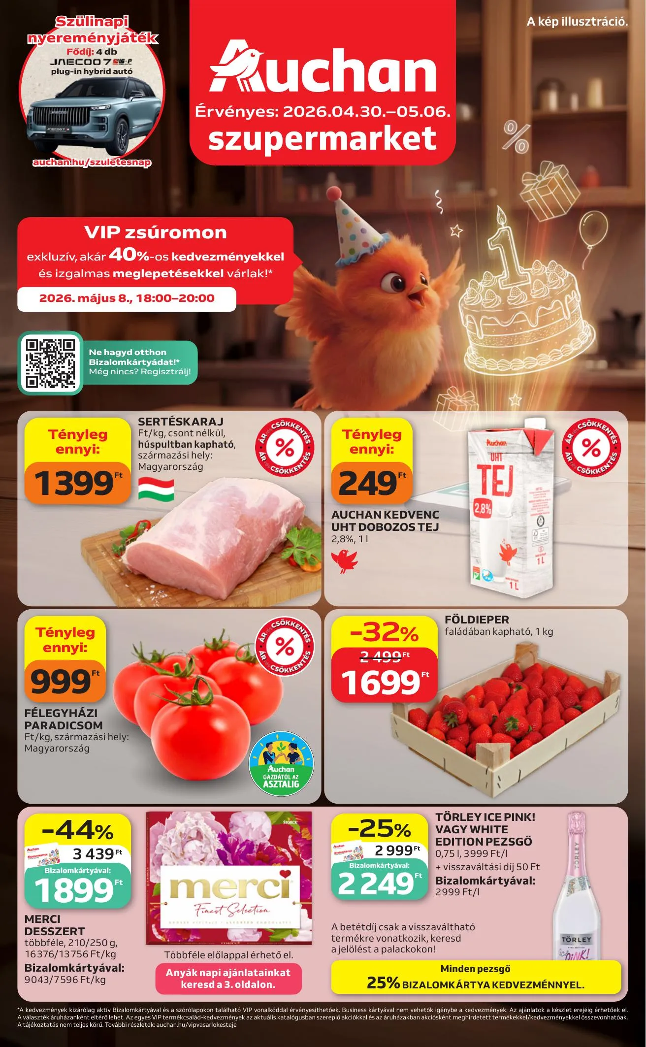 Auchan akciós újság Szupermarket 04.30–05.06