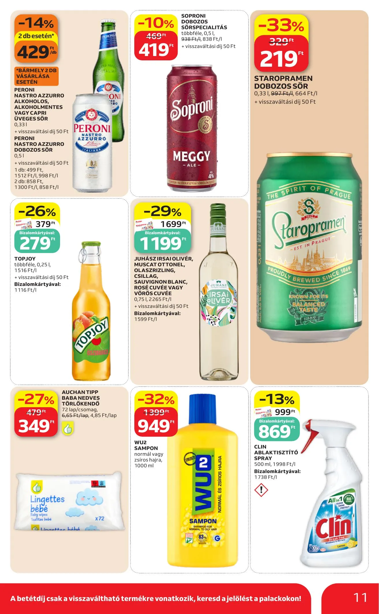 Auchan akciós újság Szupermarket 05.07–05.13 – 11. oldal