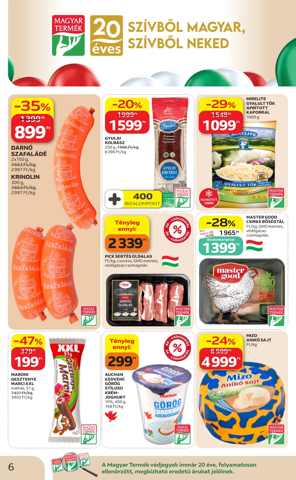 Auchan akciós újság Szupermarket 05.07–05.13 – 6. oldal