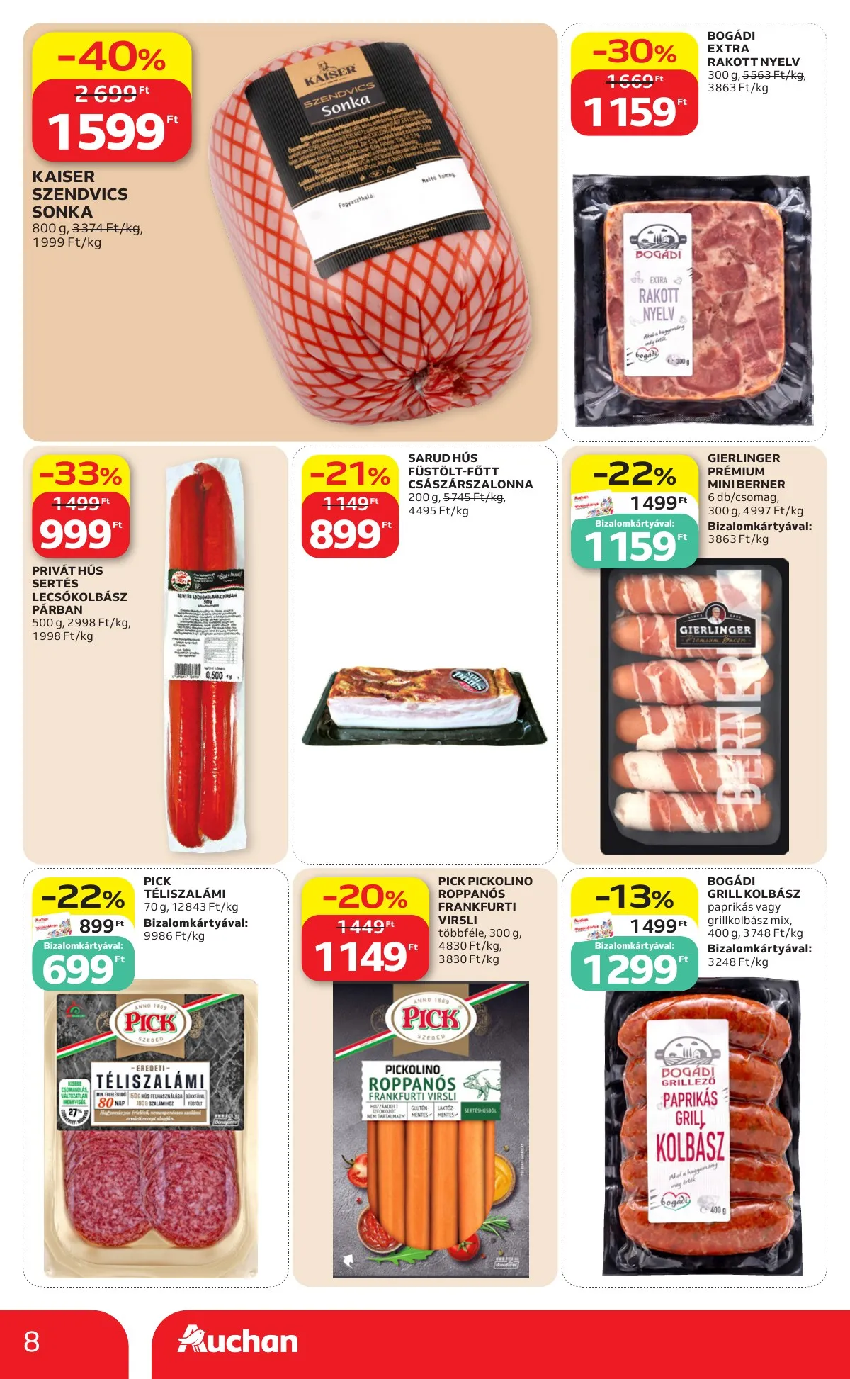 Auchan akciós újság Szupermarket 05.07–05.13 – 8. oldal
