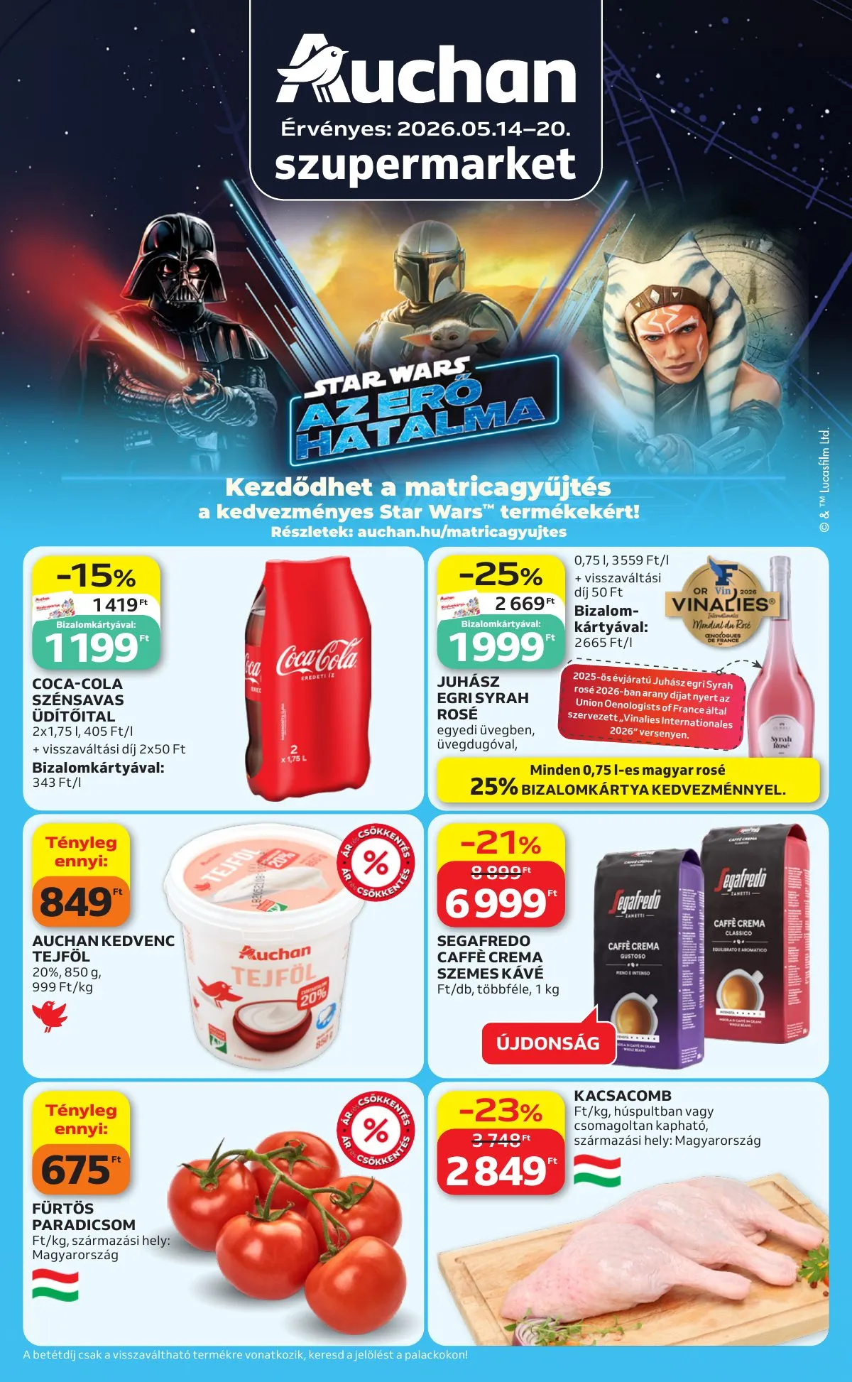Auchan akciós újság Szupermarket 05.14–05.20