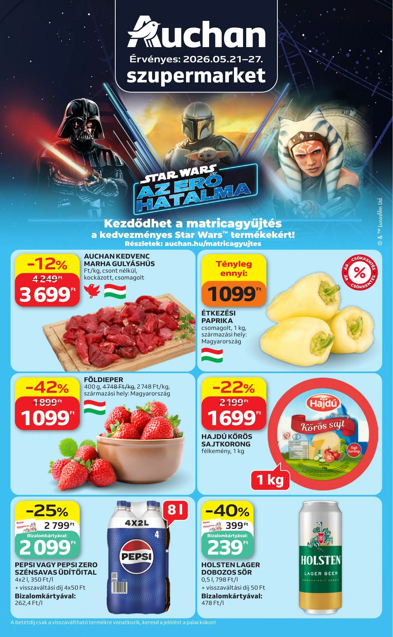Auchan akciós újság Szupermarket 05.21–05.27