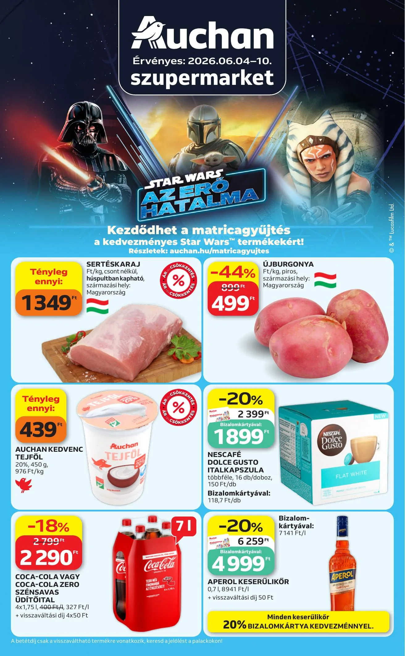 Auchan akciós újság Szupermarket 06.04–06.10
