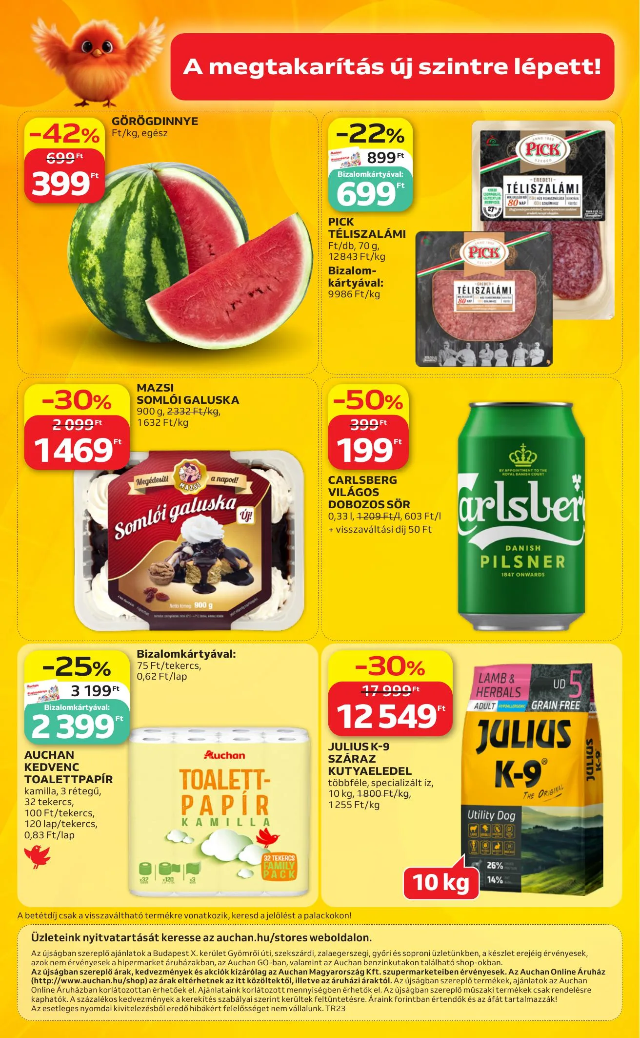 Auchan akciós újság Szupermarket 06.04–06.10 – 12. oldal