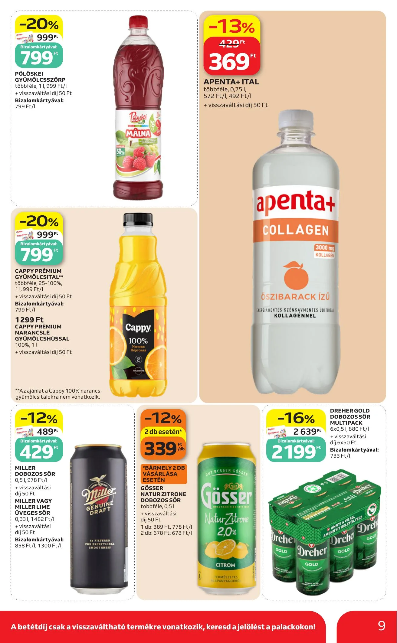 Auchan akciós újság Szupermarket 06.04–06.10 – 9. oldal