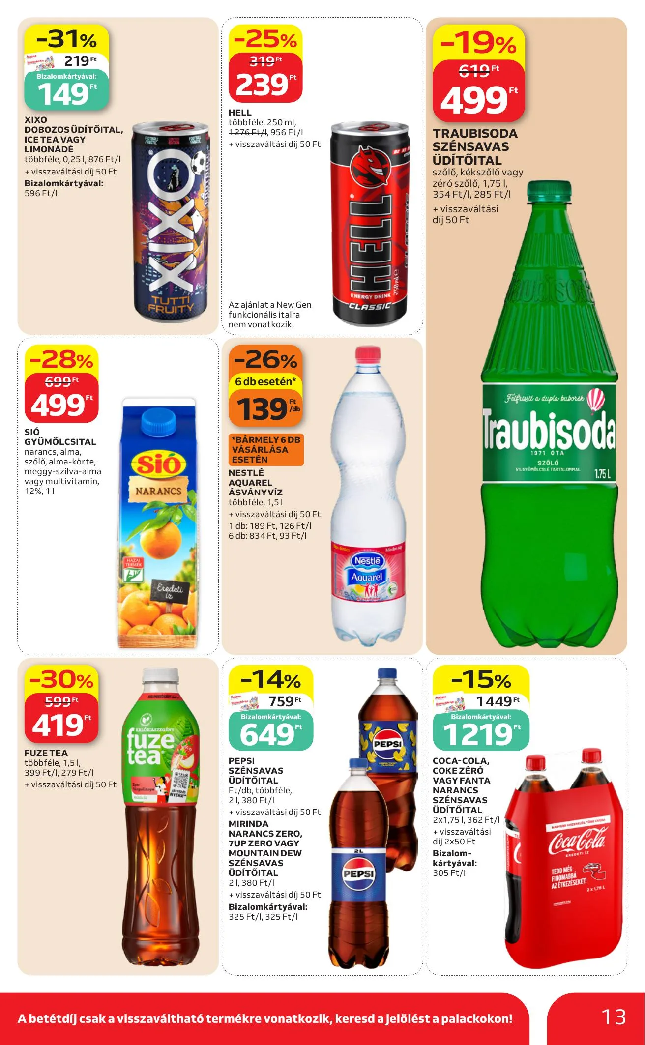 Auchan akciós újság Szupermarket 06.11–06.17 – 13. oldal