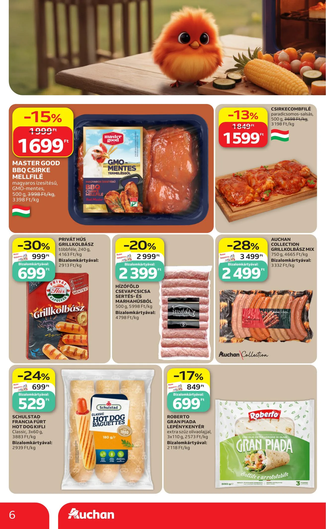 Auchan akciós újság Szupermarket 06.11–06.17 – 6. oldal