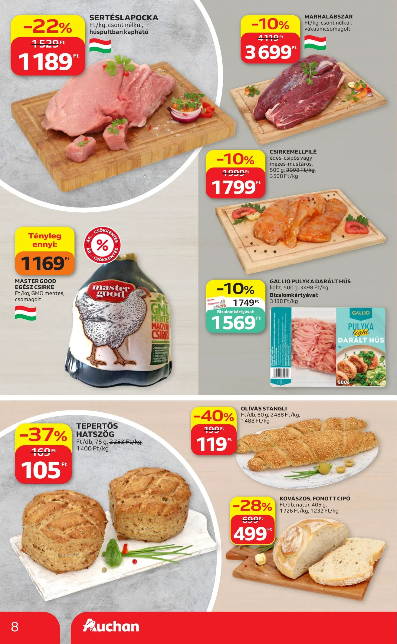 Auchan akciós újság Szupermarket 06.11–06.17 – 8. oldal