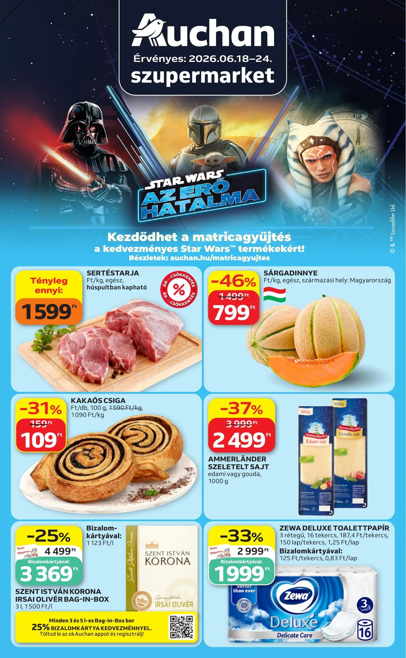 Auchan akciós újság Szupermarket 06.18–06.24