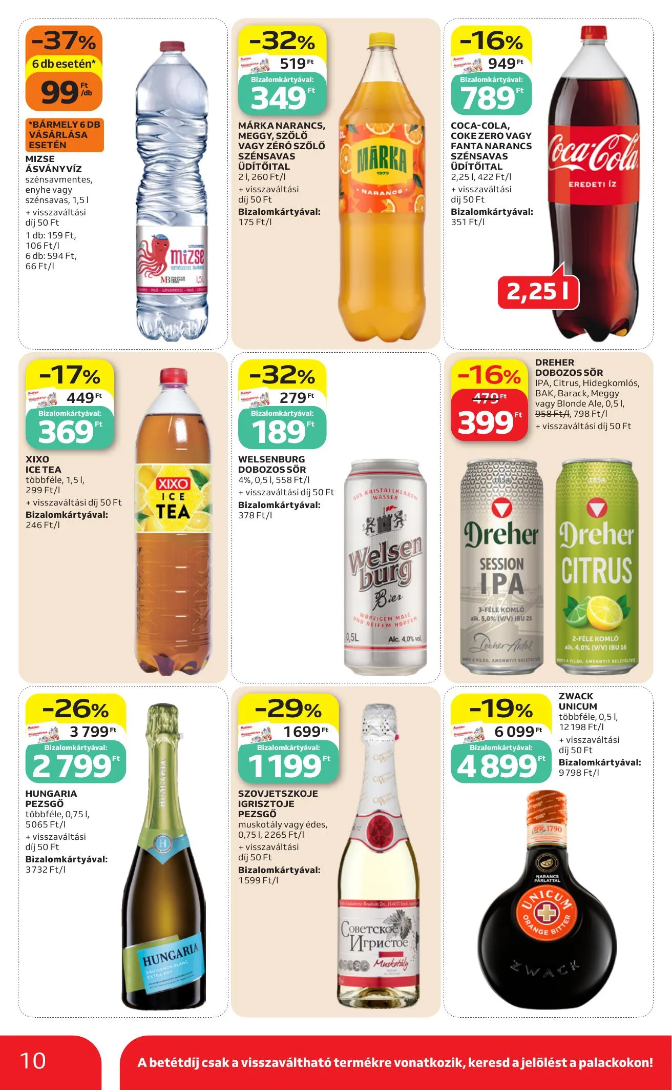 Auchan akciós újság Szupermarket 06.18–06.24 – 10. oldal