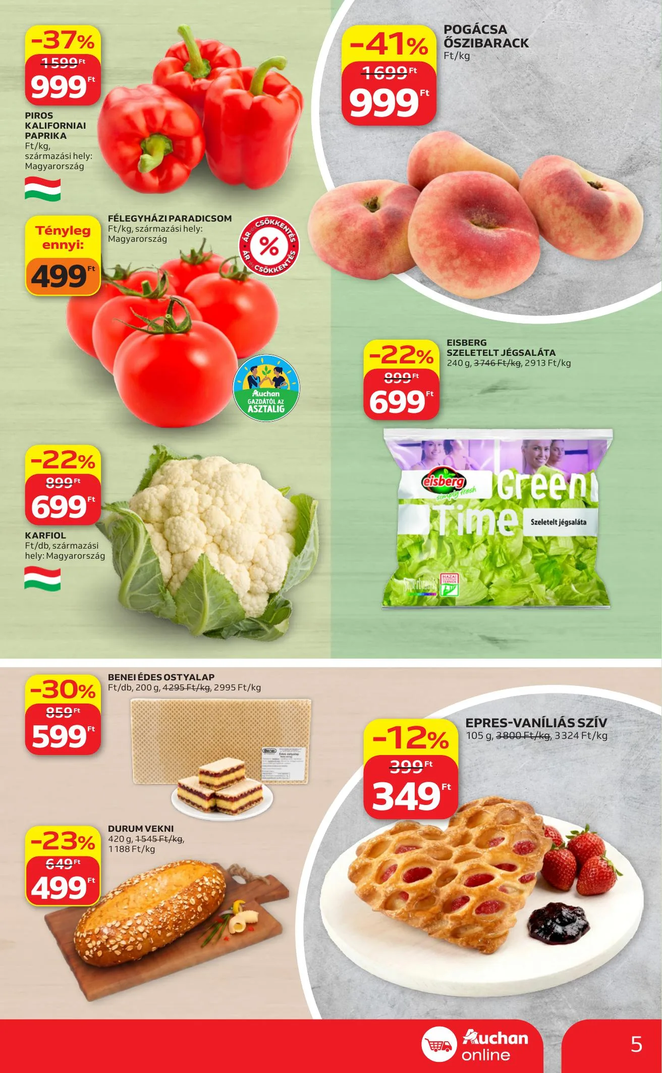 Auchan akciós újság Szupermarket 06.18–06.24 – 5. oldal