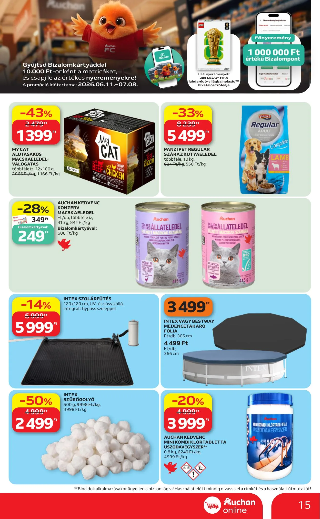Auchan akciós újság Szupermarket 06.25–07.01 – 15. oldal