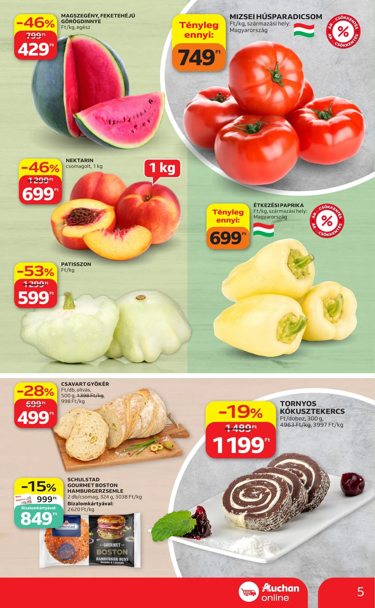 Auchan akciós újság Szupermarket 06.25–07.01 – 5. oldal