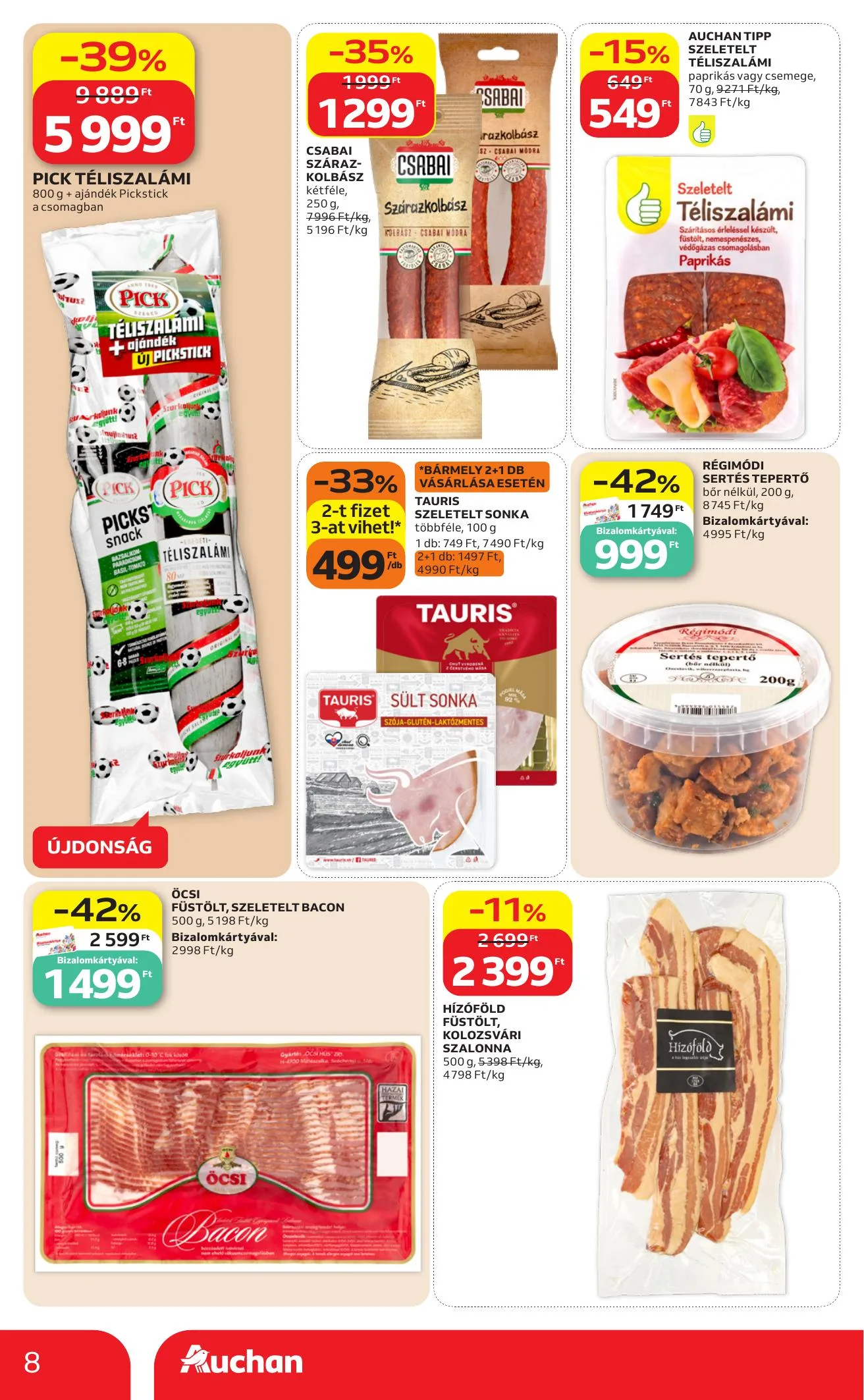 Auchan akciós újság Szupermarket 06.25–07.01 – 8. oldal