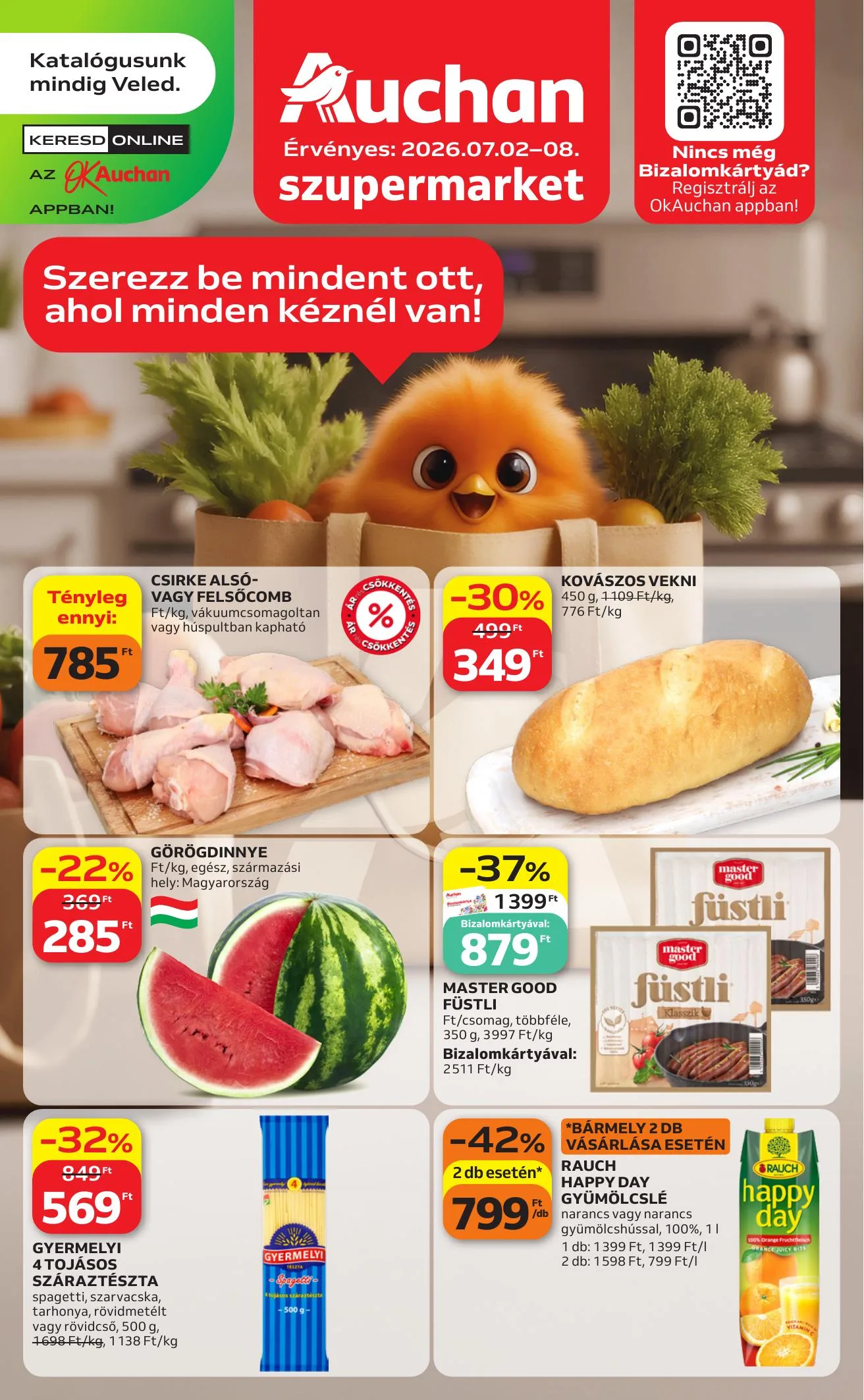 Auchan akciós újság Szupermarket 07.02–07.08
