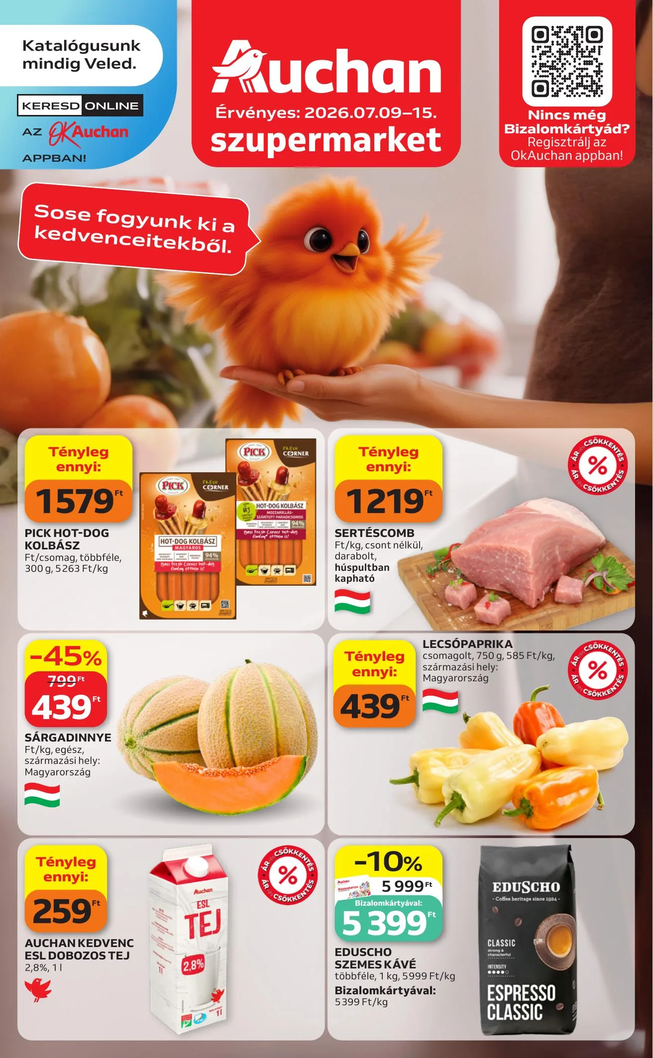 Auchan akciós újság Szupermarket 07.09–07.15