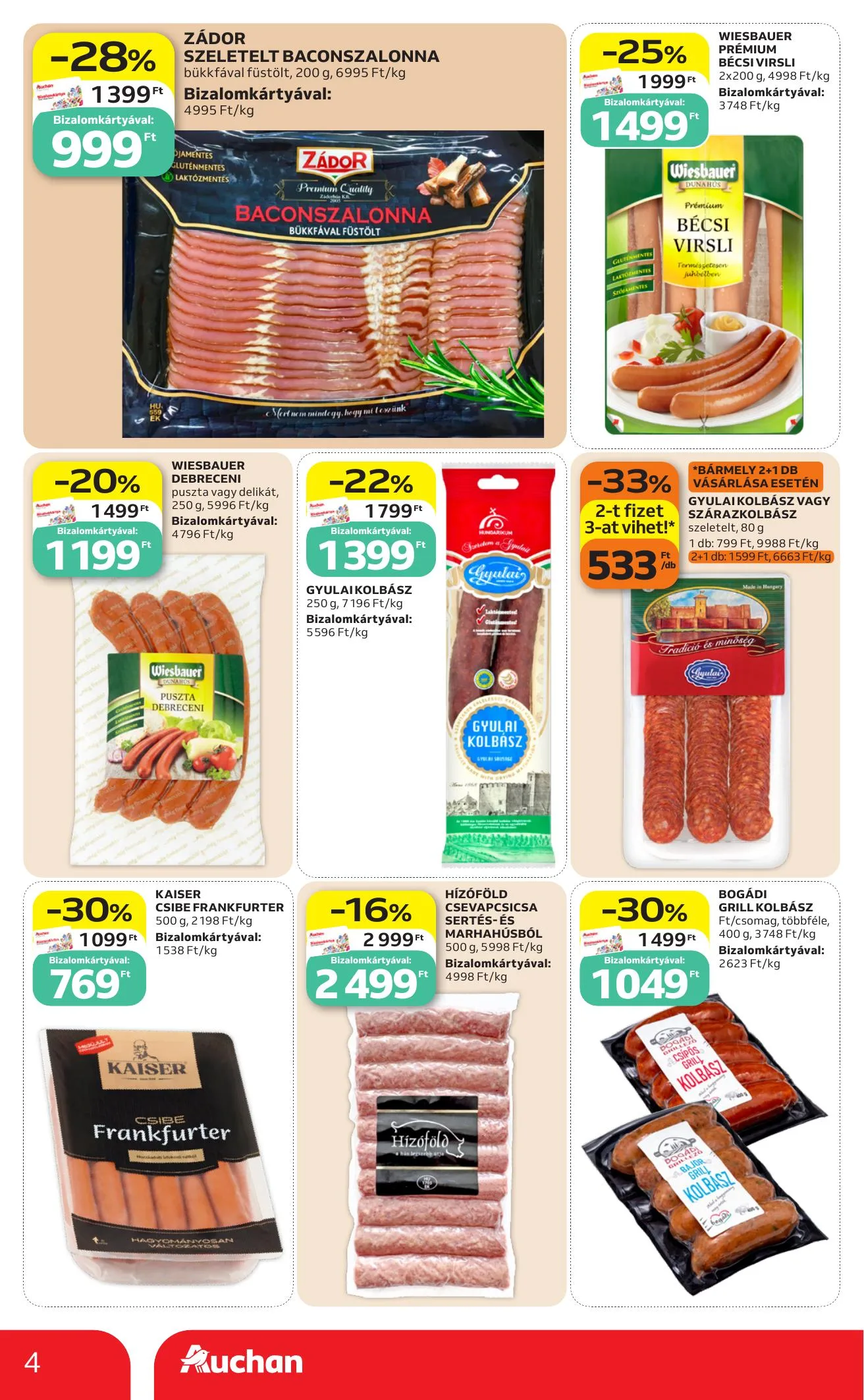 Auchan akciós újság Szupermarket 07.09–07.15 – 4. oldal