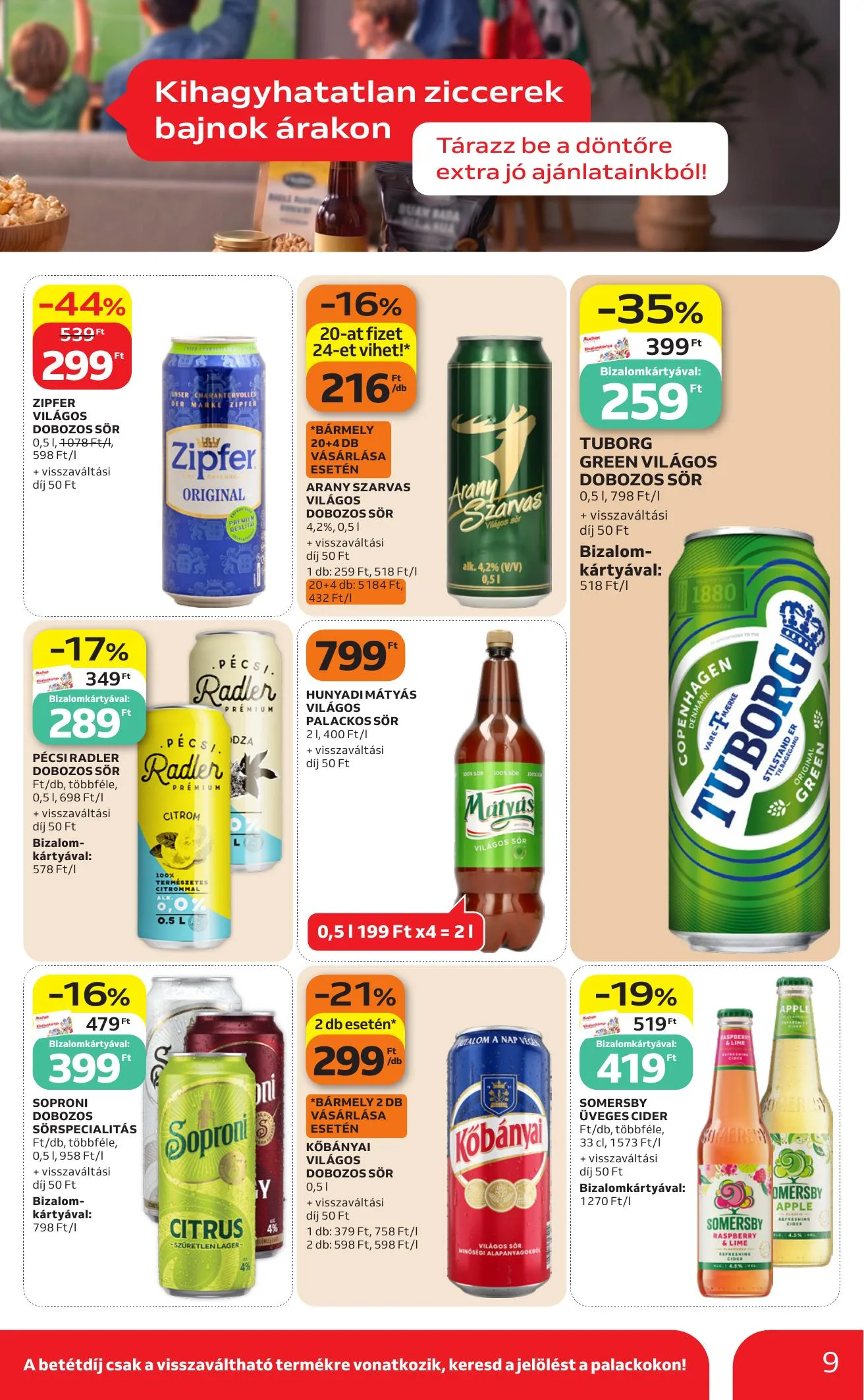 Auchan akciós újság Szupermarket 07.09–07.15 – 9. oldal