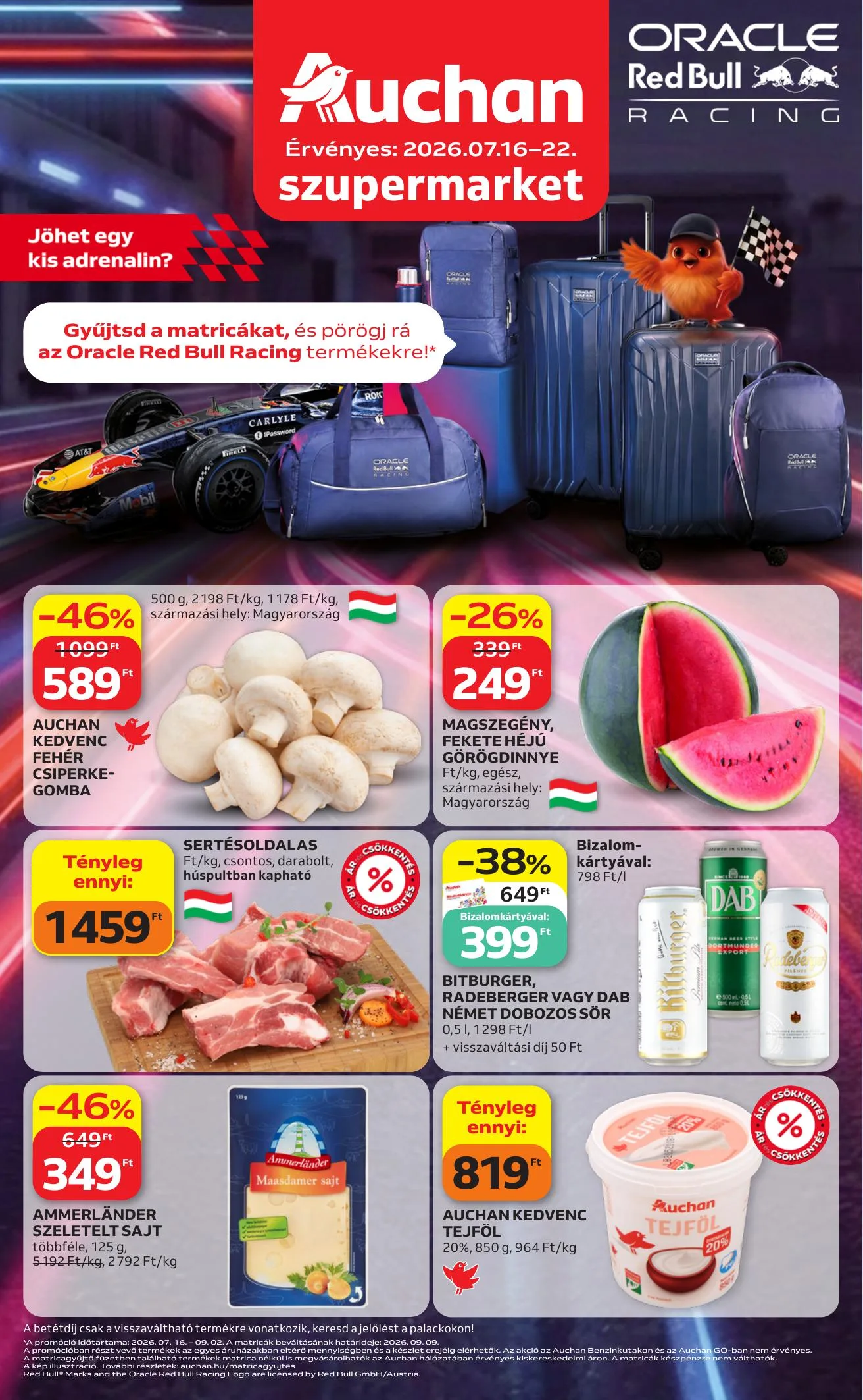 Auchan akciós újság Szupermarket 07.16–07.22