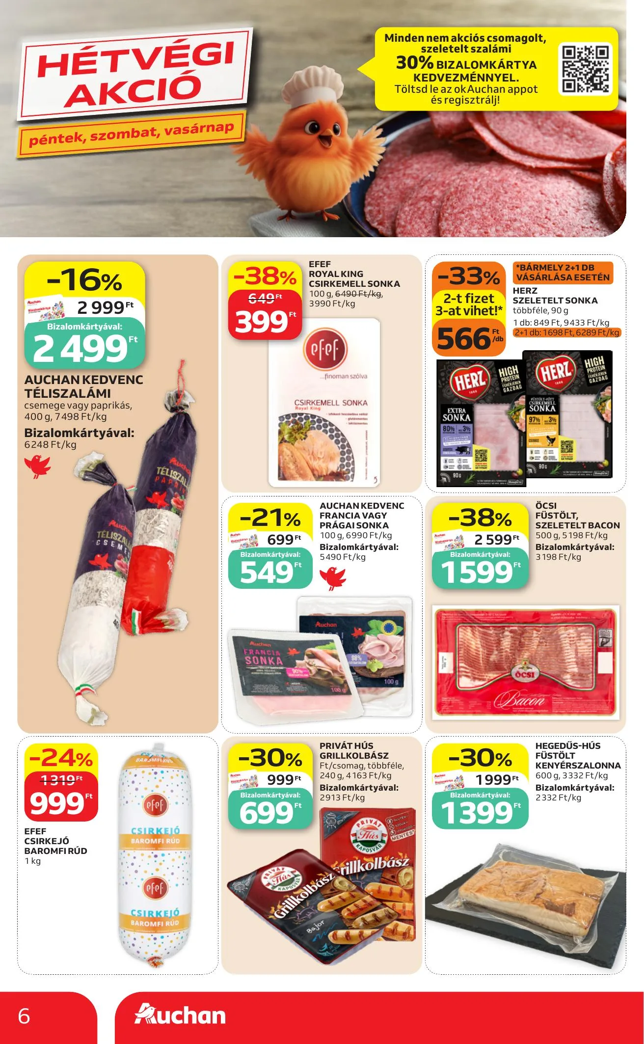 Auchan akciós újság Szupermarket 07.16–07.22 – 6. oldal