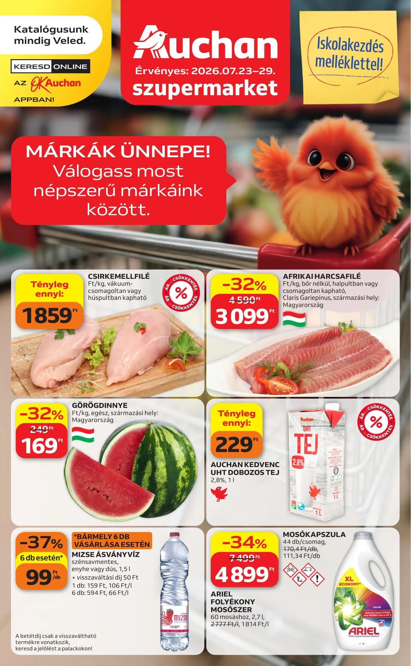 Auchan akciós újság Szupermarket 07.23–07.29