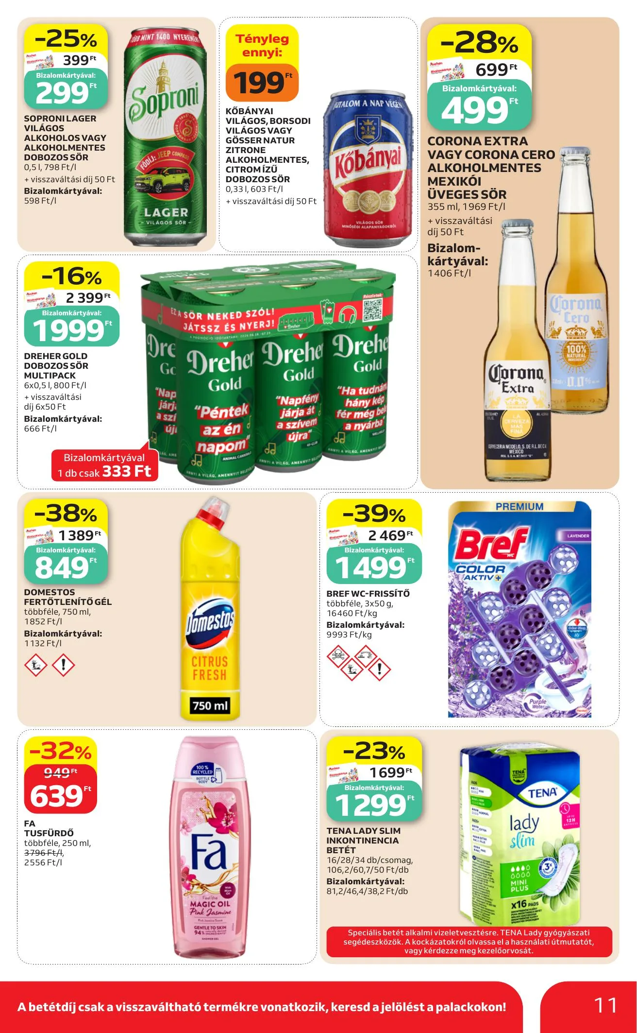 Auchan akciós újság Szupermarket 07.23–07.29 – 11. oldal