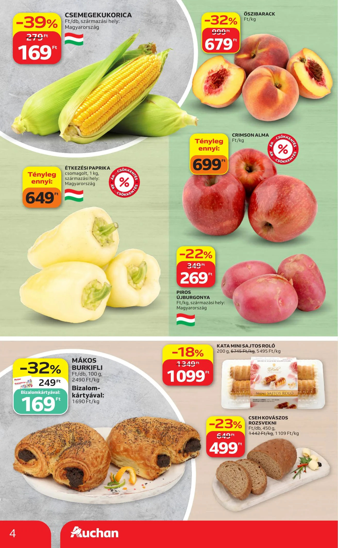 Auchan akciós újság Szupermarket 07.23–07.29 – 4. oldal