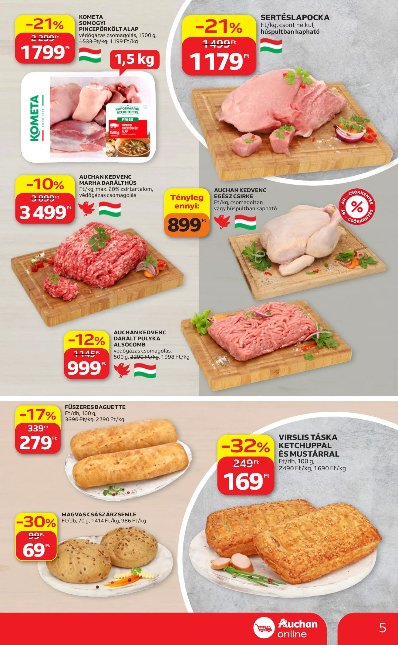 Auchan akciós újság Szupermarket 07.23–07.29 – 5. oldal