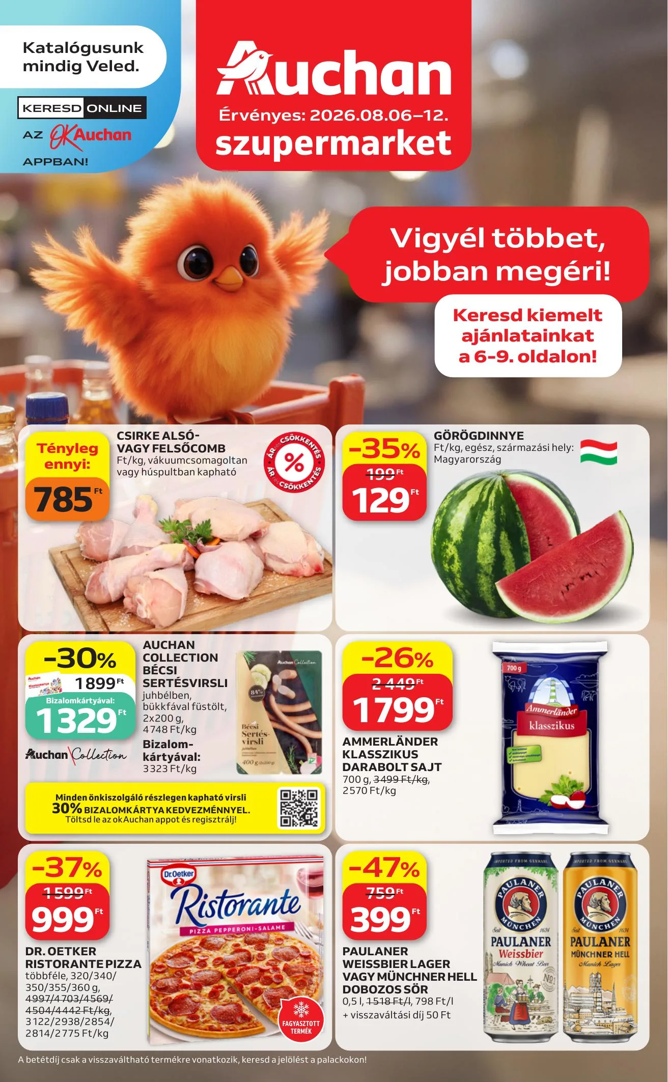 Auchan akciós újság Szupermarket 08.06–08.12