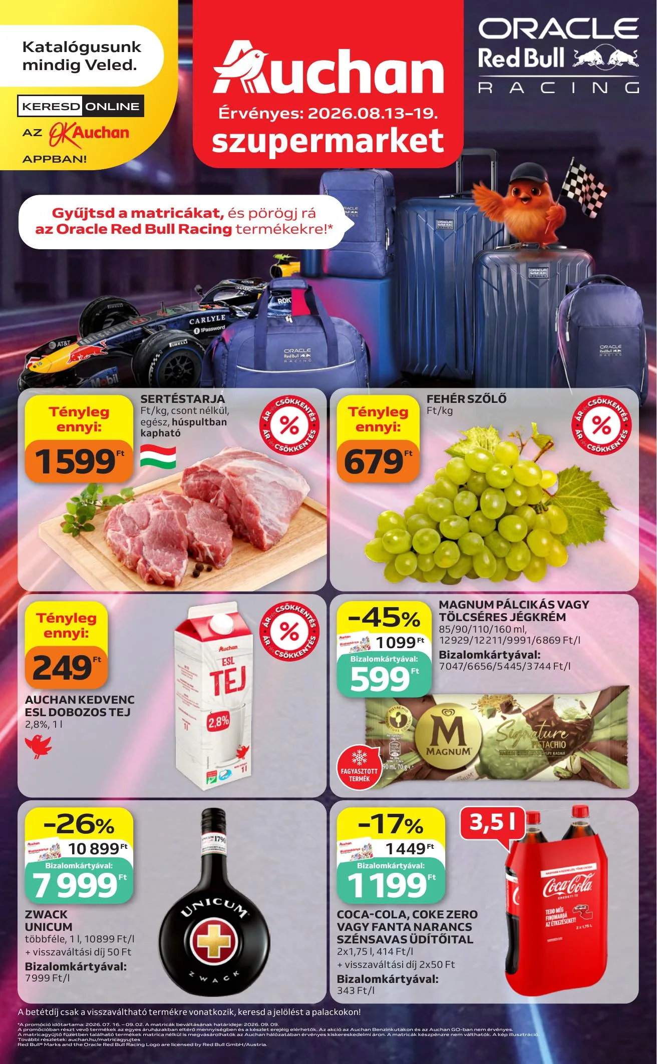 Auchan akciós újság Szupermarket 08.13–08.19