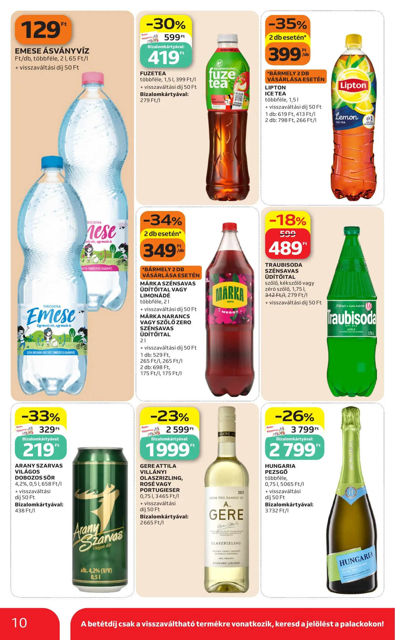 Auchan akciós újság Szupermarket 08.13–08.19 – 10. oldal
