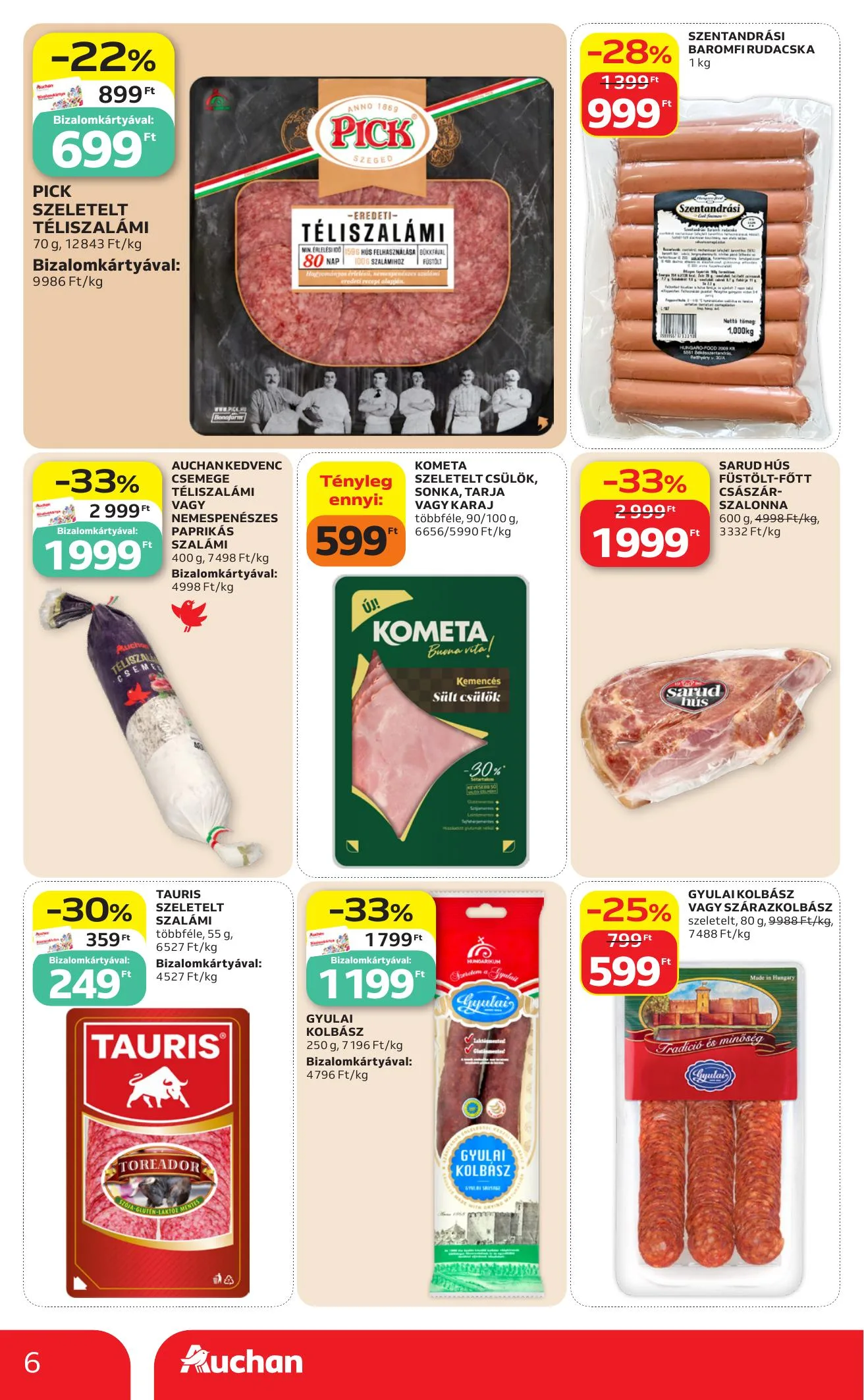 Auchan akciós újság Szupermarket 08.13–08.19 – 6. oldal