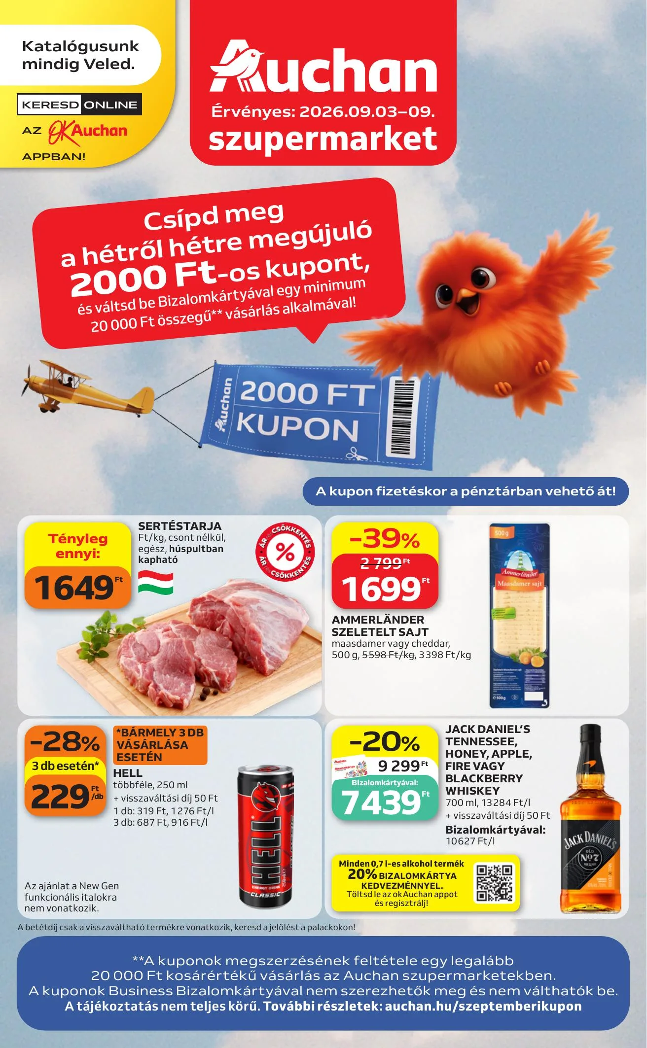 Auchan akciós újság Szupermarket 09.03–09.09