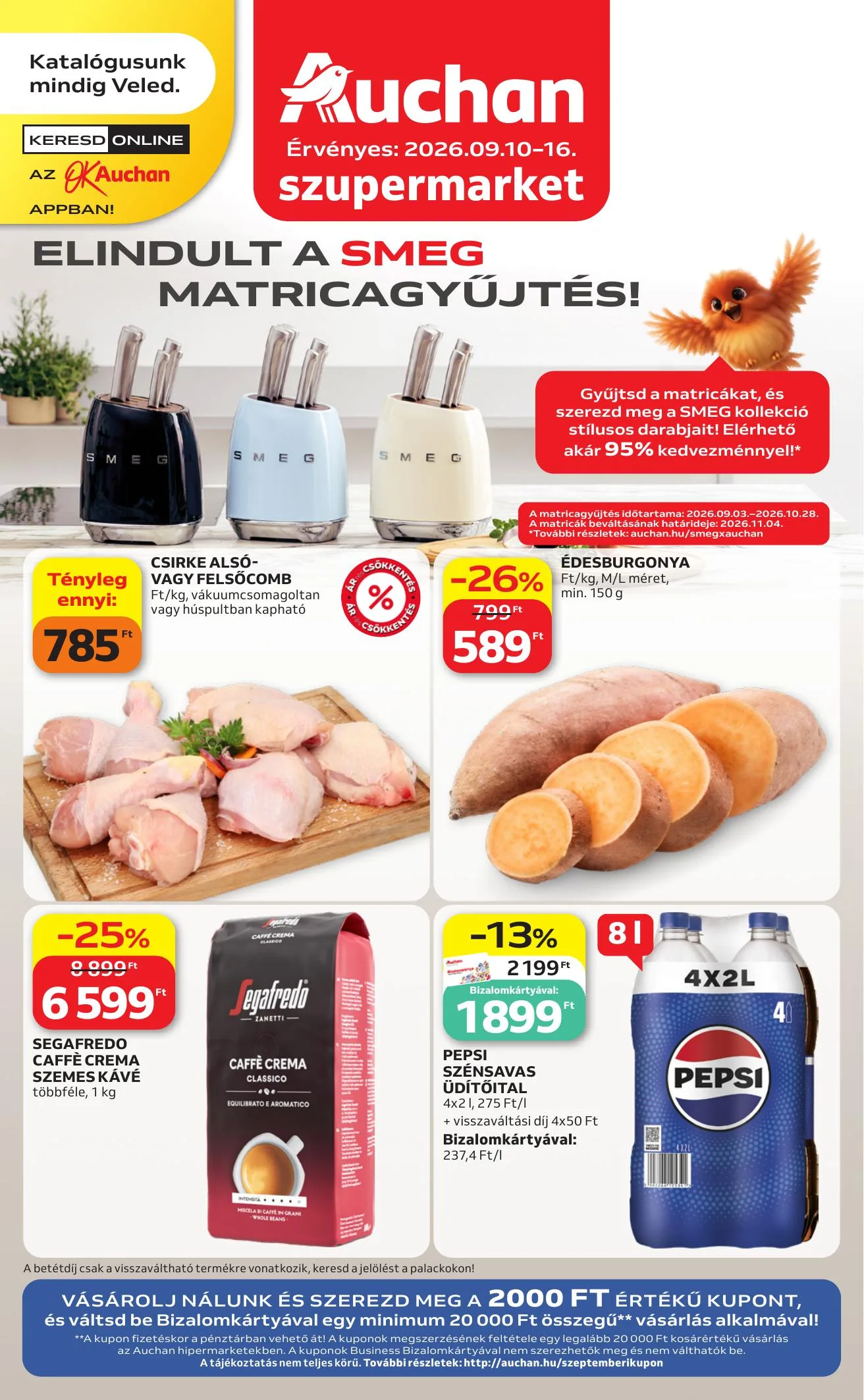 Auchan akciós újság Szupermarket 09.10–09.16