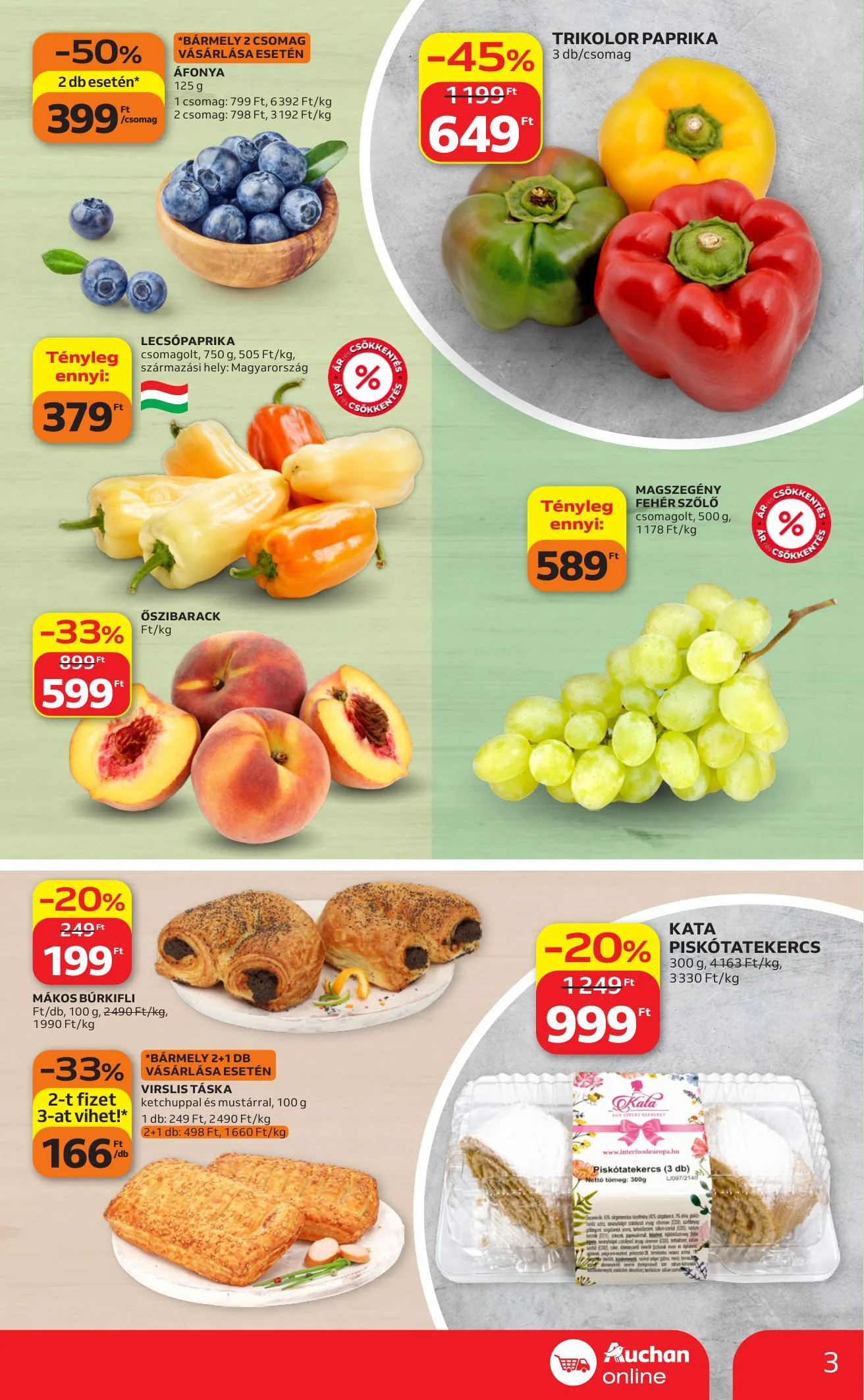 Auchan akciós újság Szupermarket 09.10–09.16 – 3. oldal