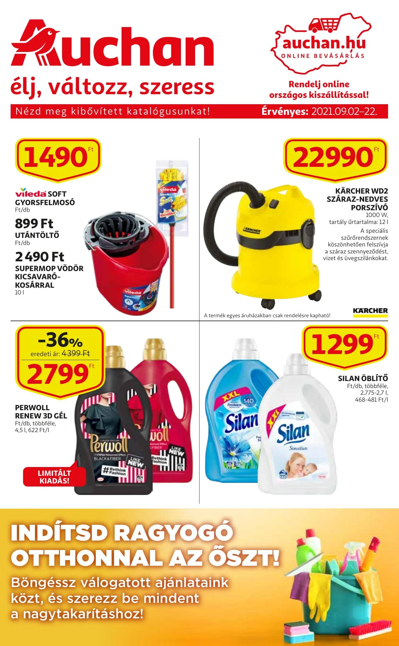 Auchan akciós újság Takaritas katalógus 09.02–09.15